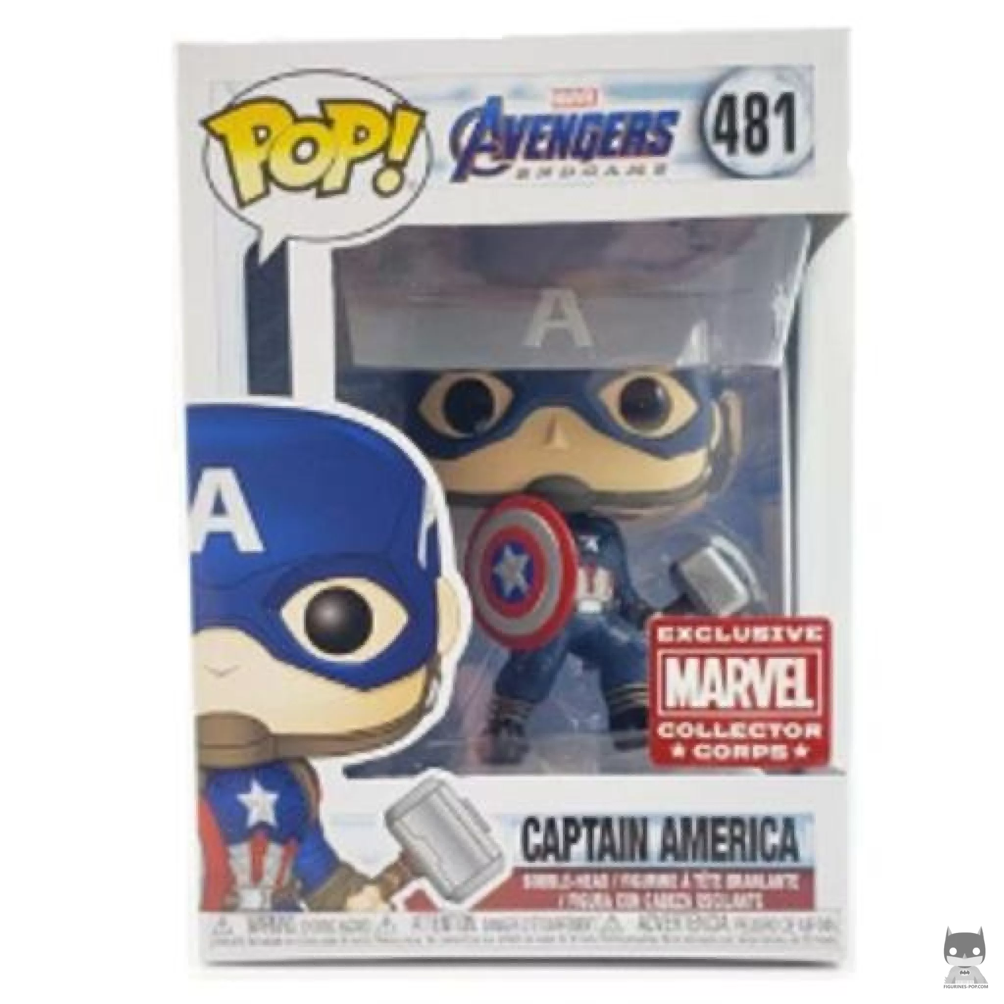 Figura Funko Pop! Capitán América en su caja