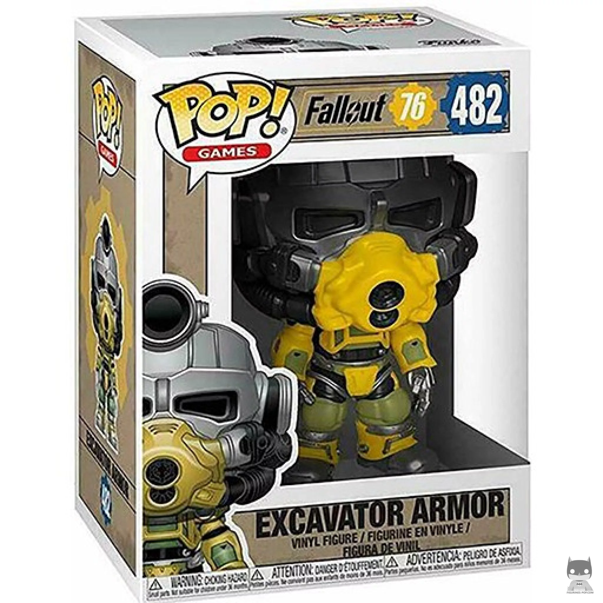 Figura Funko Pop! Excavator Armor en su caja