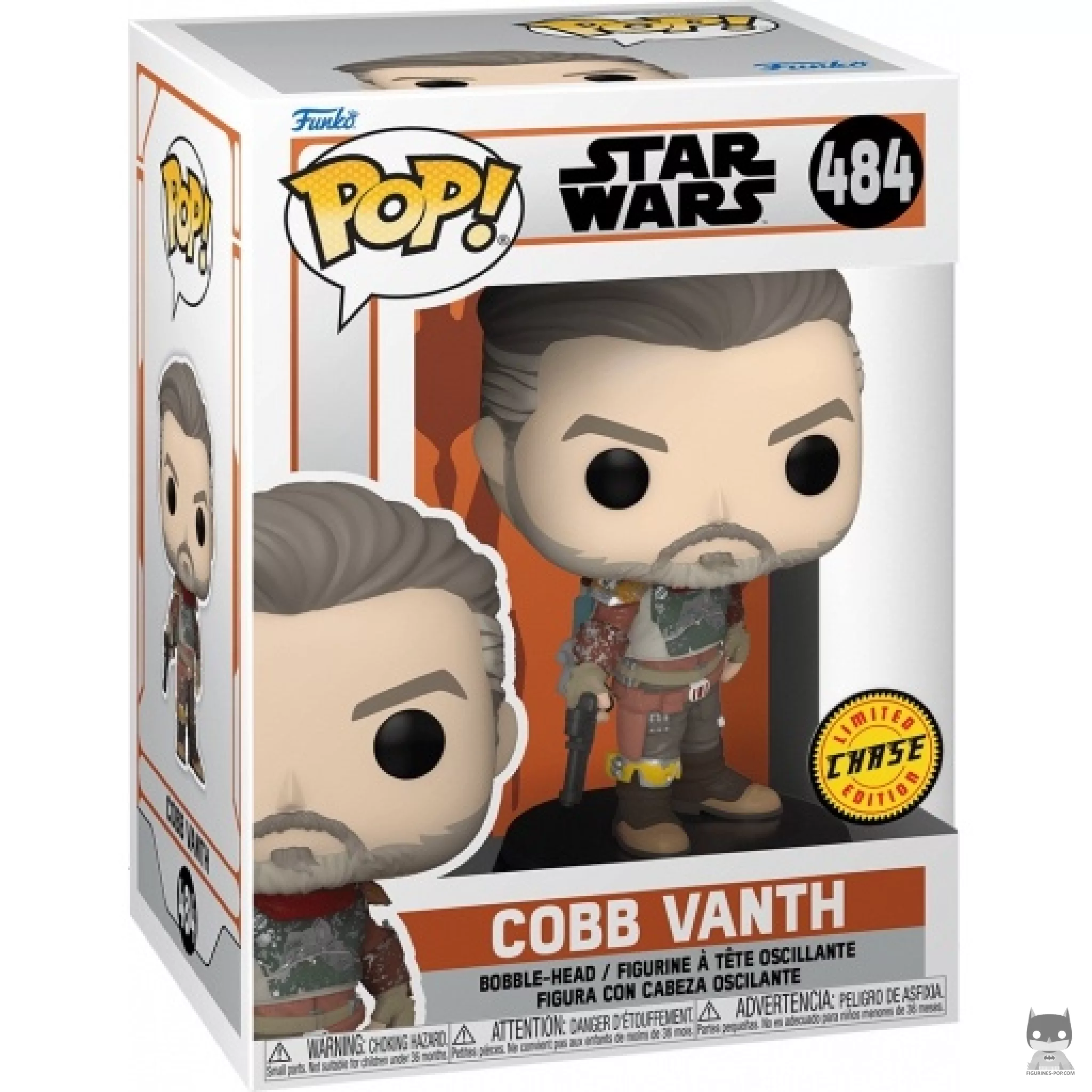 Figura Funko Pop! Cobb Vanth (Chase) en su caja