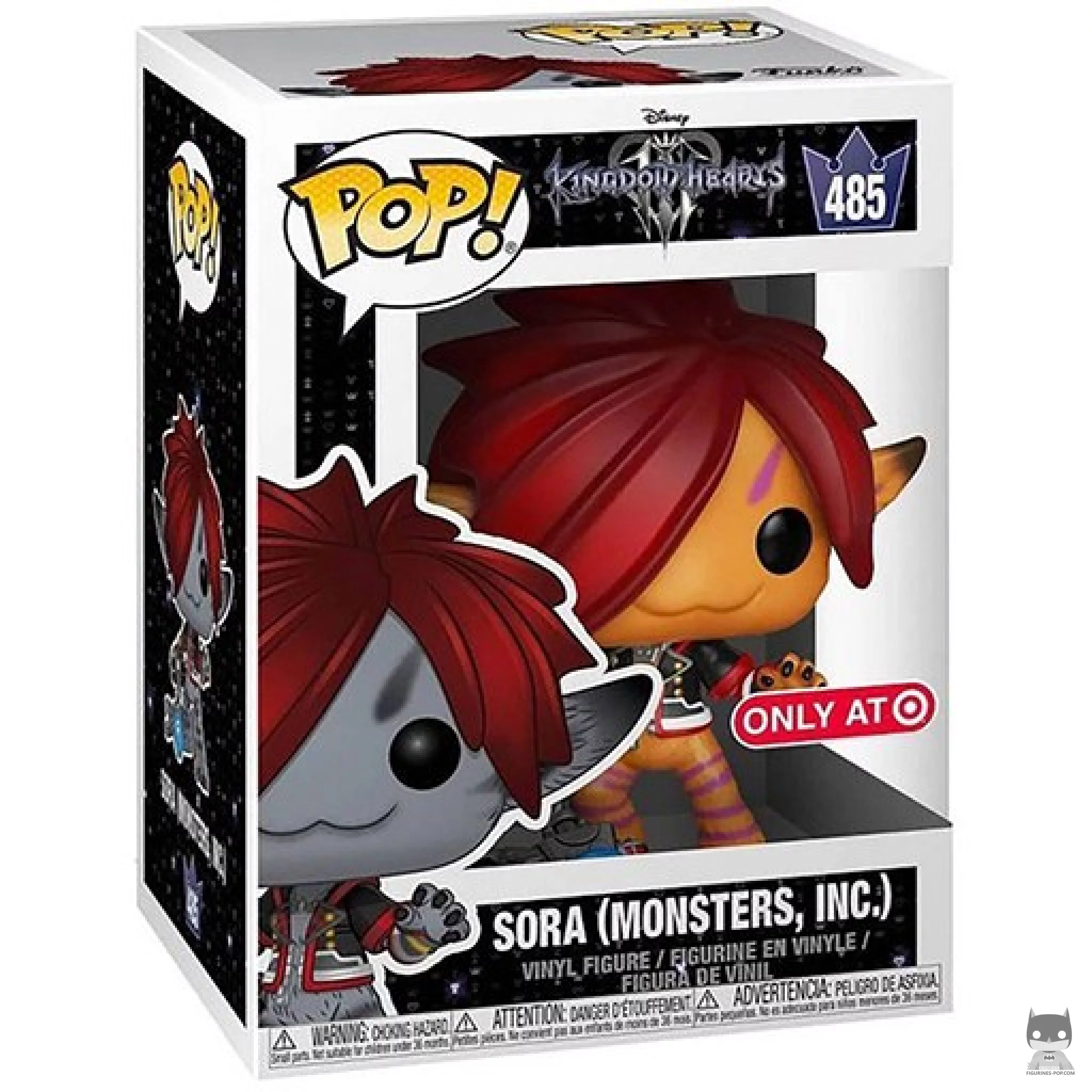 Figura Funko Pop! Sora (Monstruos, S.A.) (Naranja) en su caja