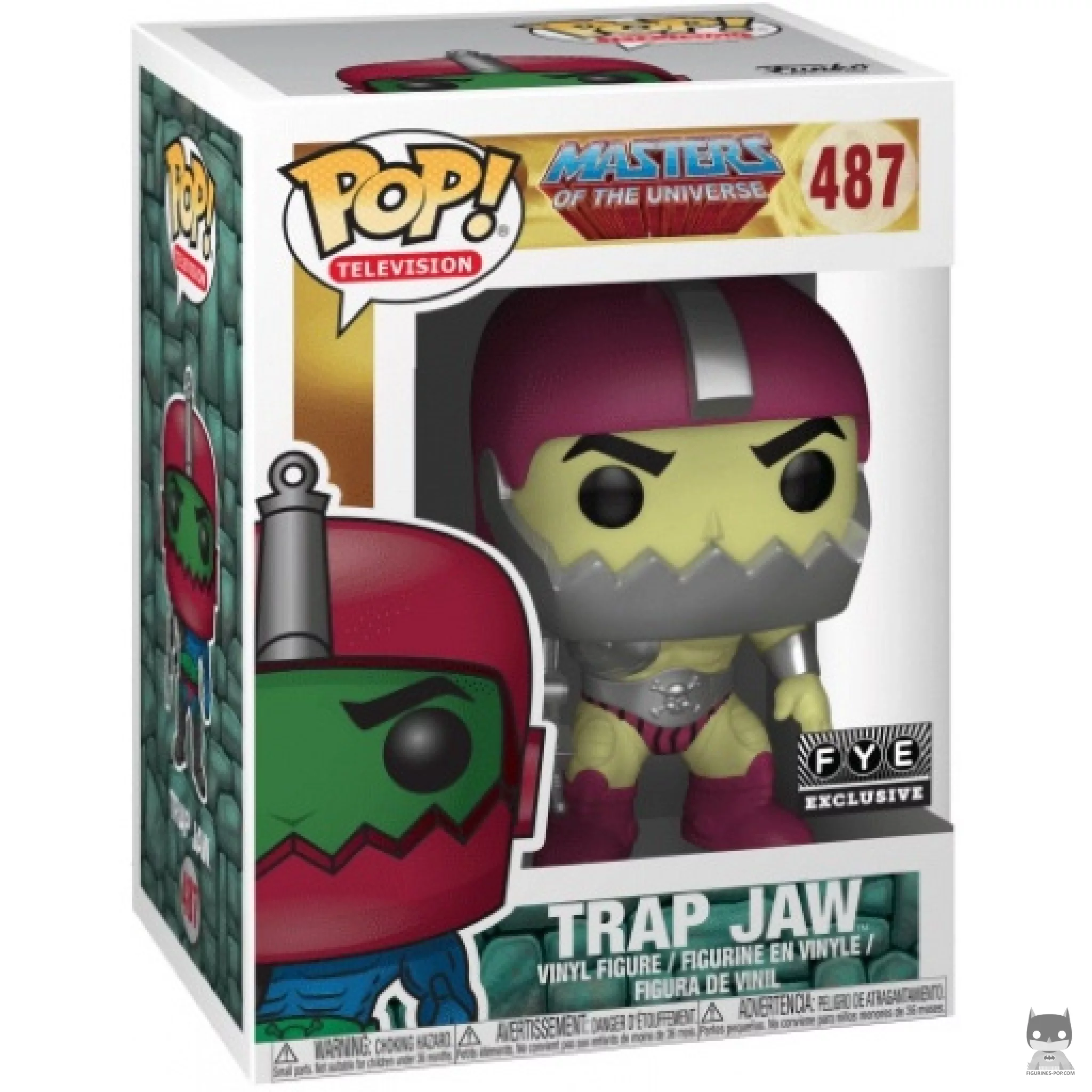 Figura Funko Pop! Trap Jaw (Metalizado) en su caja