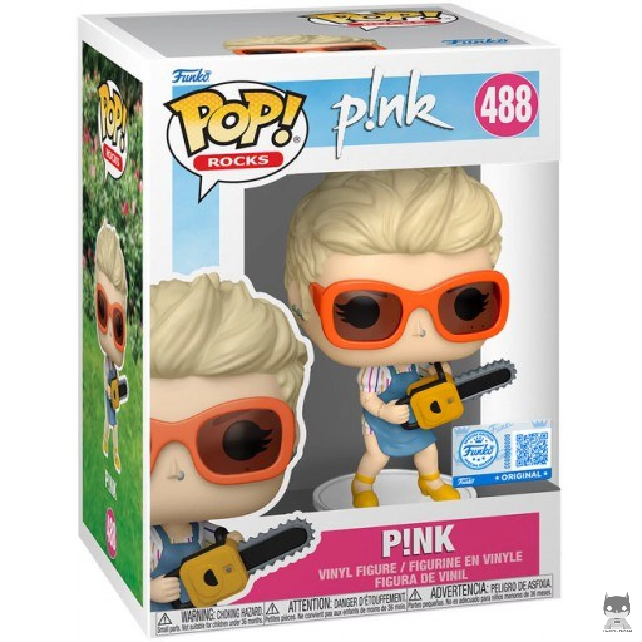 Figura Funko Pop! P!Nk en su caja