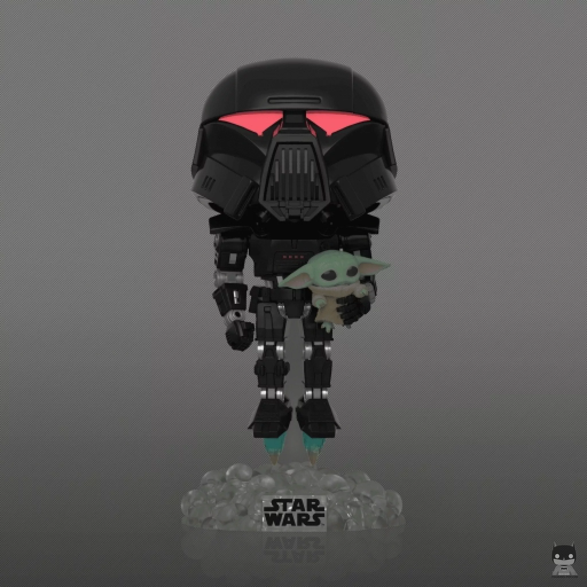 Figura Funko Pop! Dark Trooper con Grogu (The Mandalorian (Star Wars))