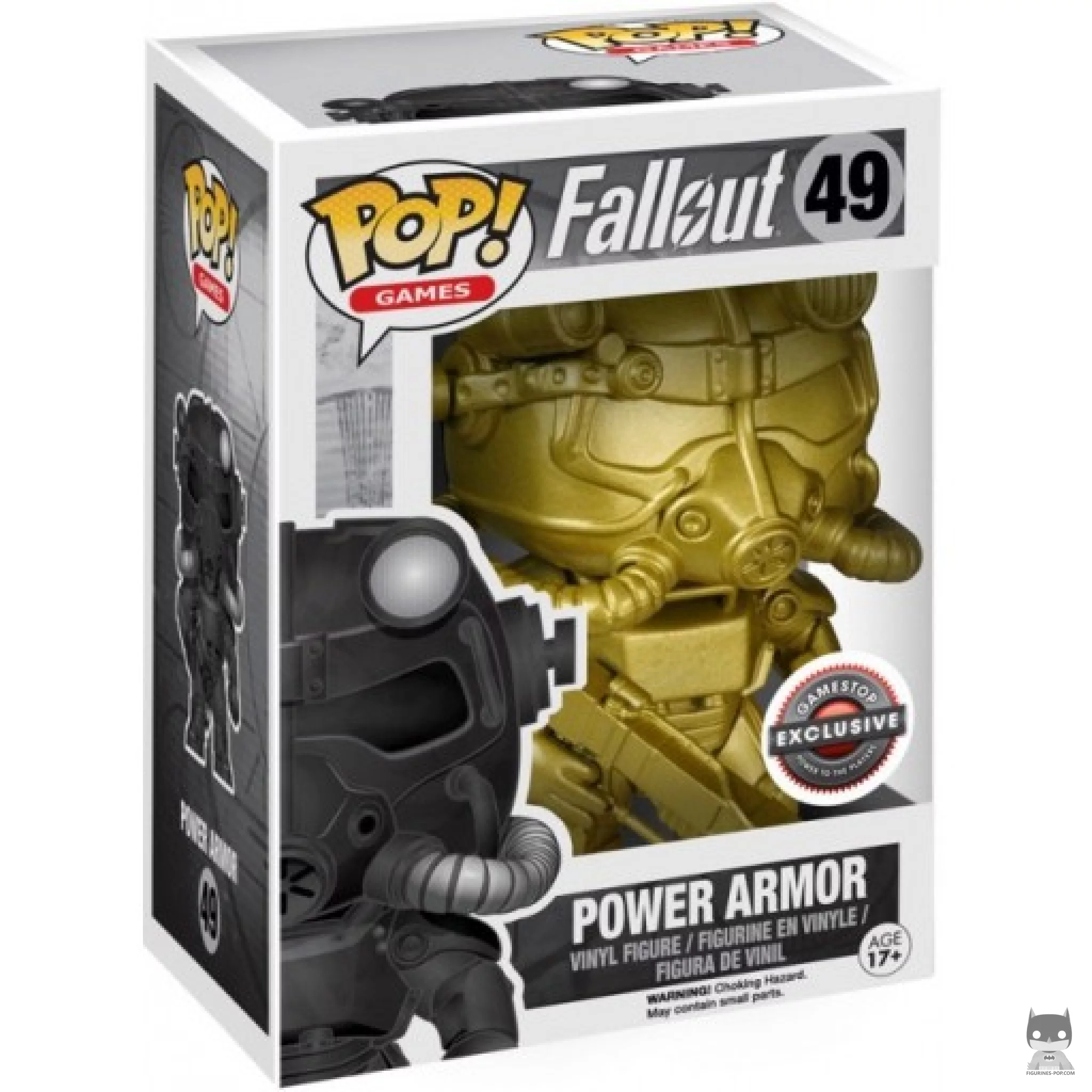 Figura Funko Pop! Servoarmadura (Dorado) (Chase) en su caja