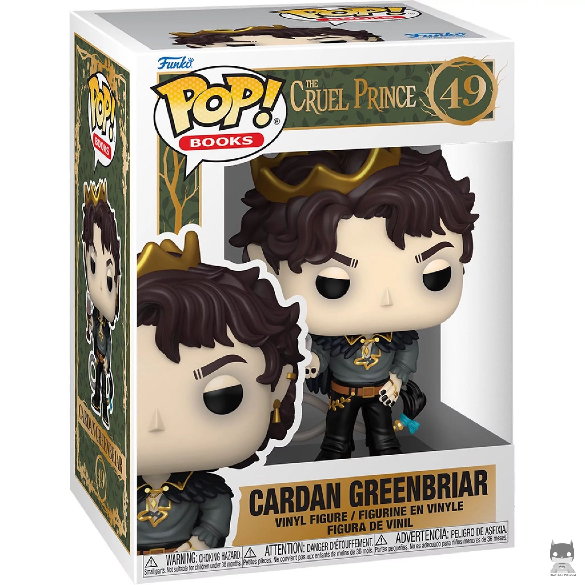 Figura Funko Pop! Cardan Greenbriar (El príncipe cruel) en su caja