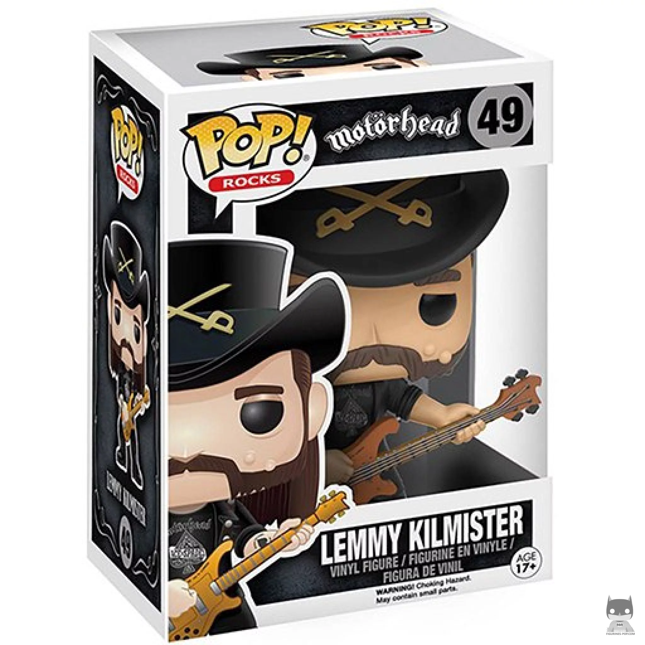 Figura Funko Pop! Lemmy Kilmister en su caja