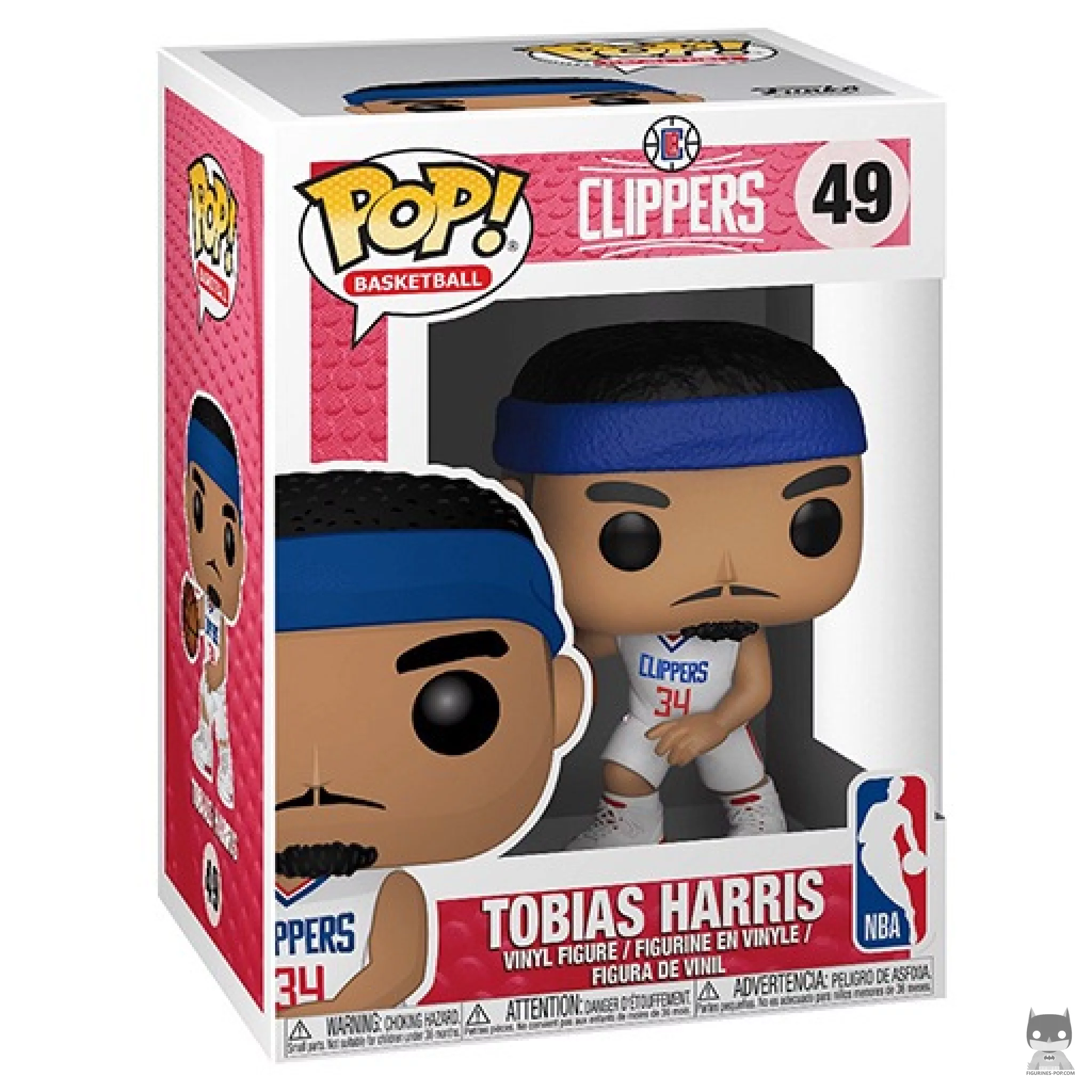 Figura Funko Pop! Tobias Harris en su caja
