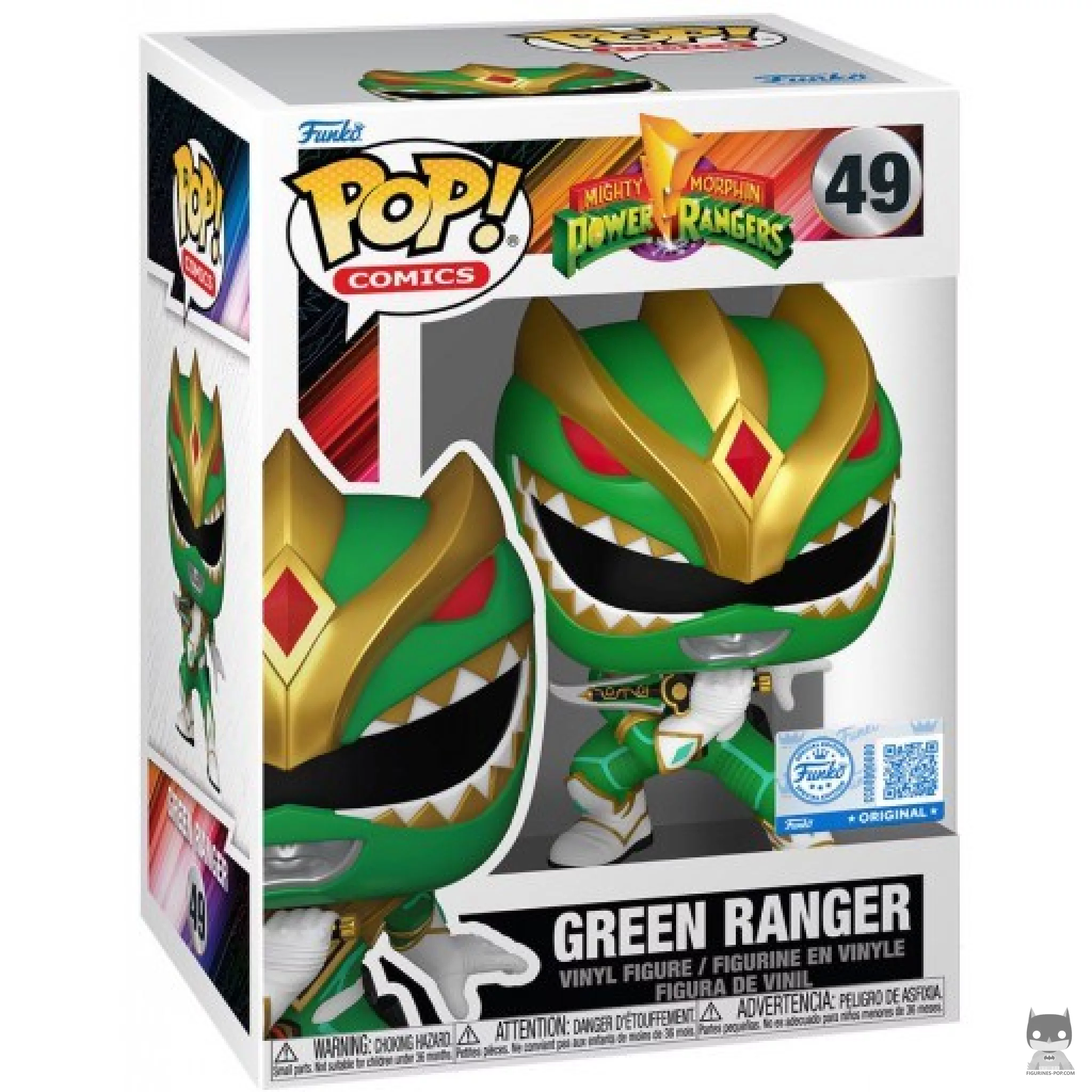 Figura Funko Pop! Ranger Verde en su caja