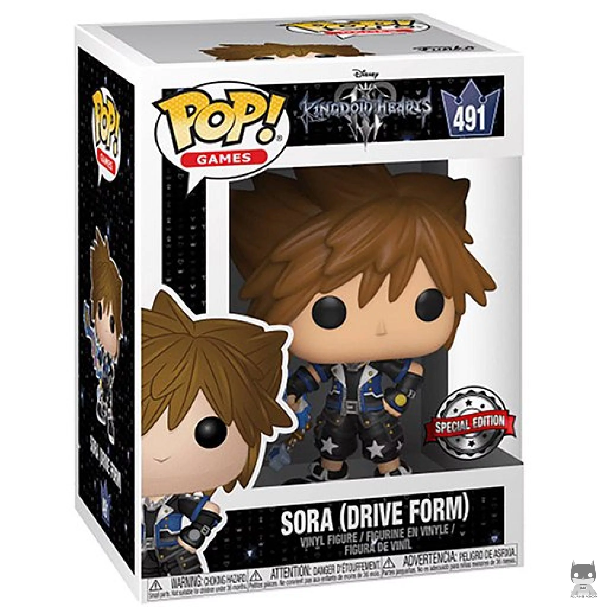 Figura Funko Pop! Sora (Forma Drive) en su caja
