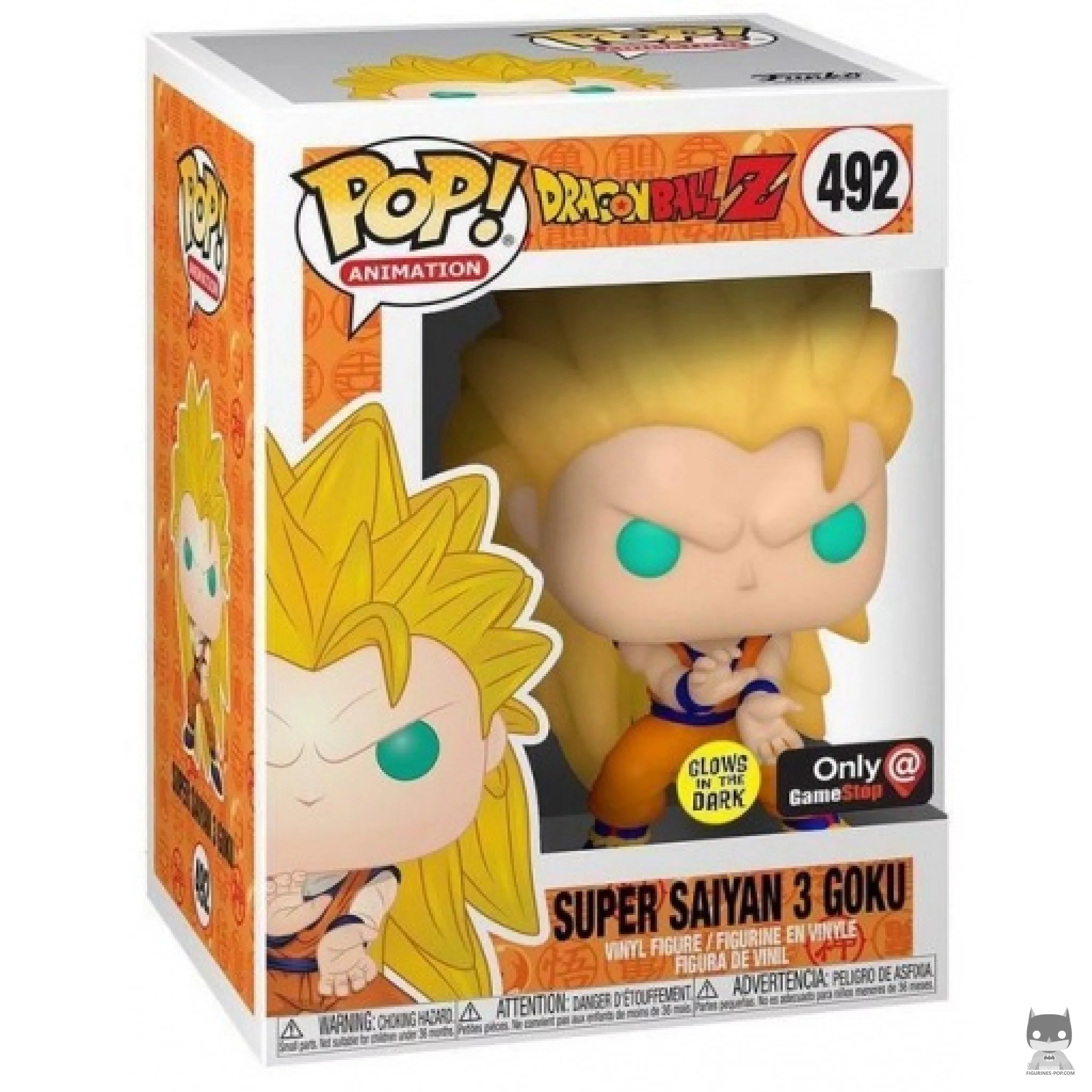 Figura Funko Pop! Goku Super Saiyan 3 (Brilla en la oscuridad) en su caja