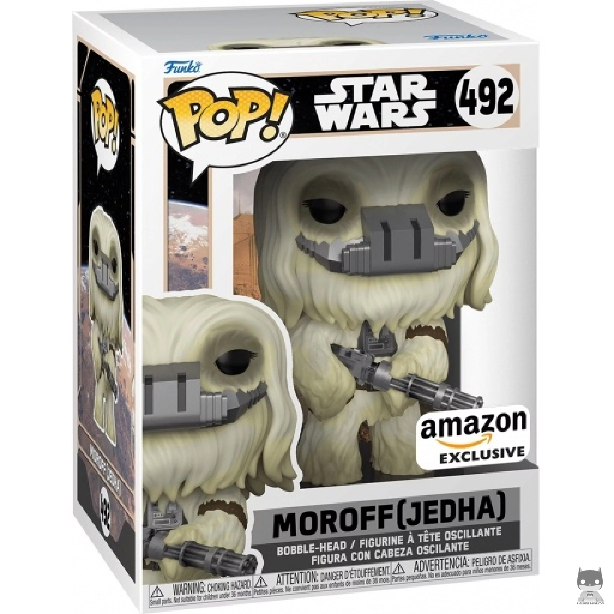 Figura Funko Pop! Moroff en Jedha en su caja