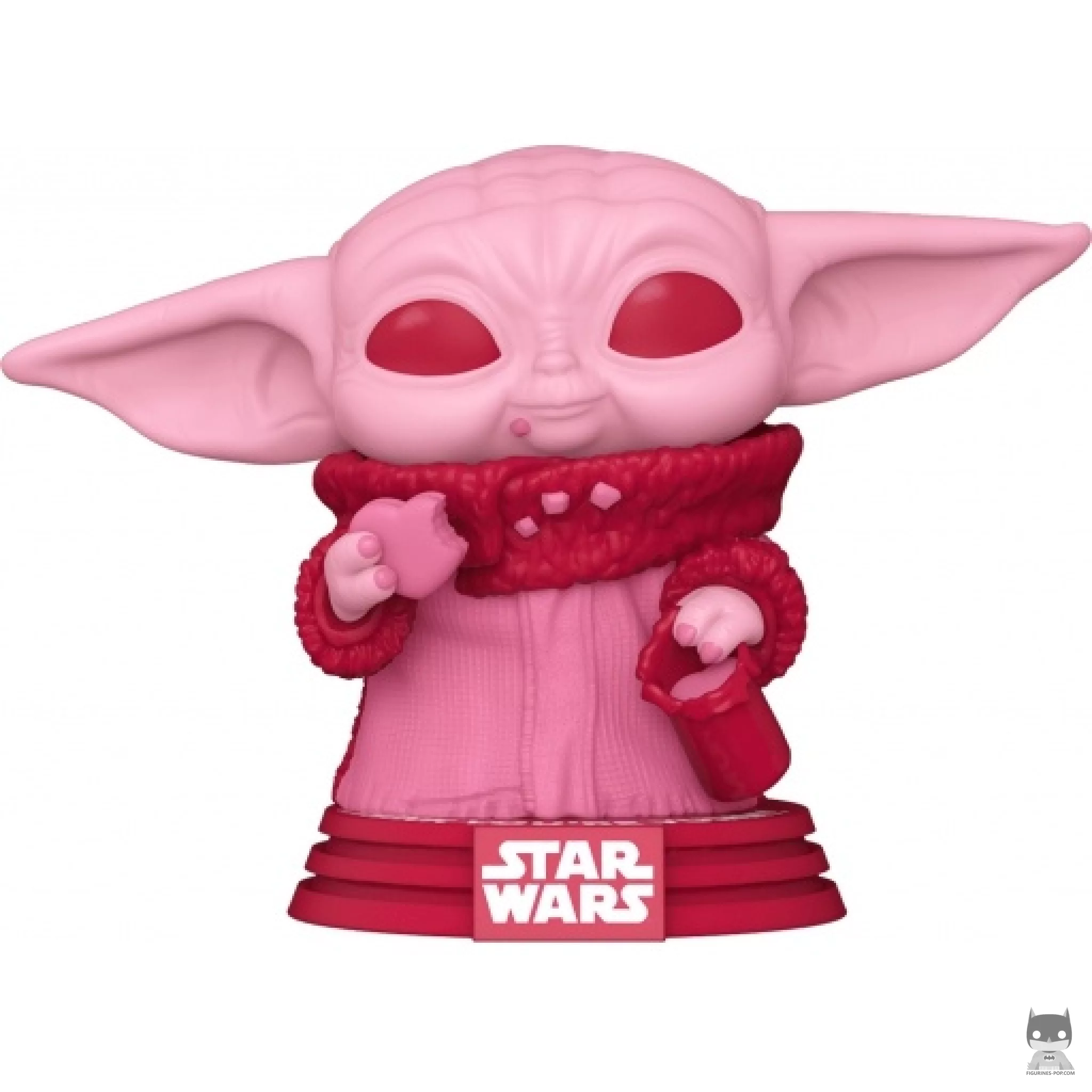 Figura Funko Pop! Grogu con galletas (Rosa) (Star Wars (San Valentín))