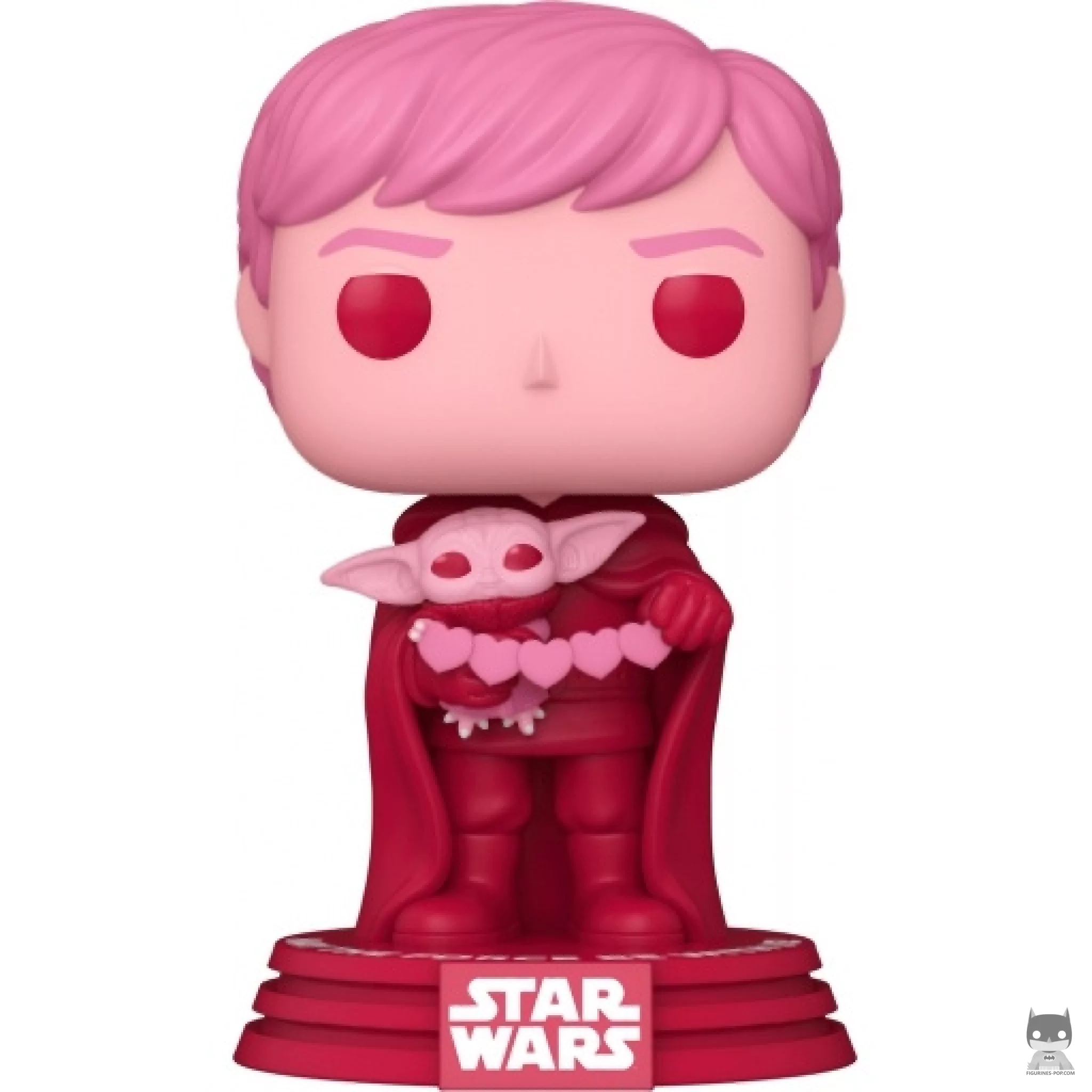 Figura Funko Pop! Luke Skywalker con Grogu (Rosa) (Star Wars (San Valentín))
