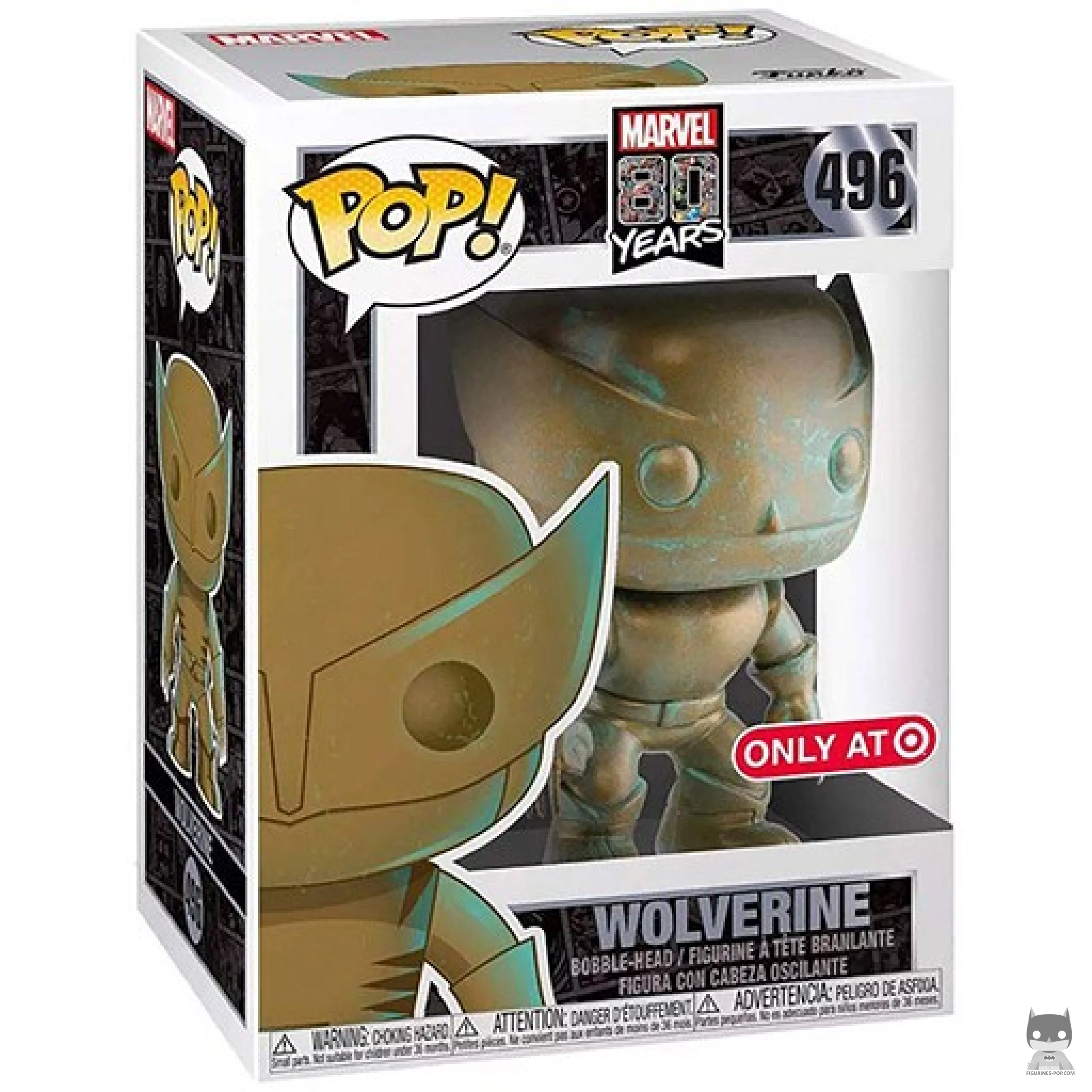 Figura Funko Pop! Lobezno (Pátina) en su caja