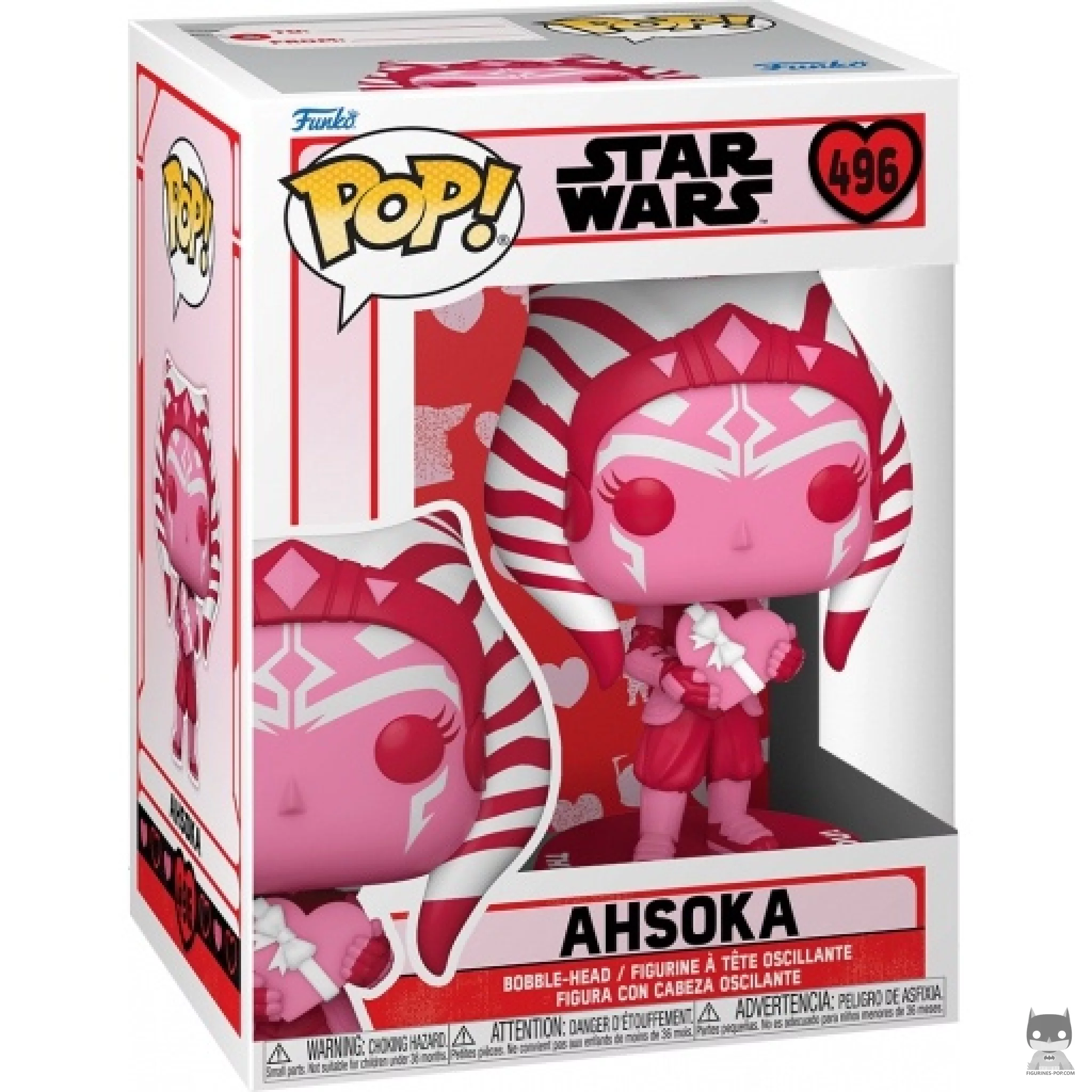Figura Funko Pop! Ahsoka (Rosa) en su caja