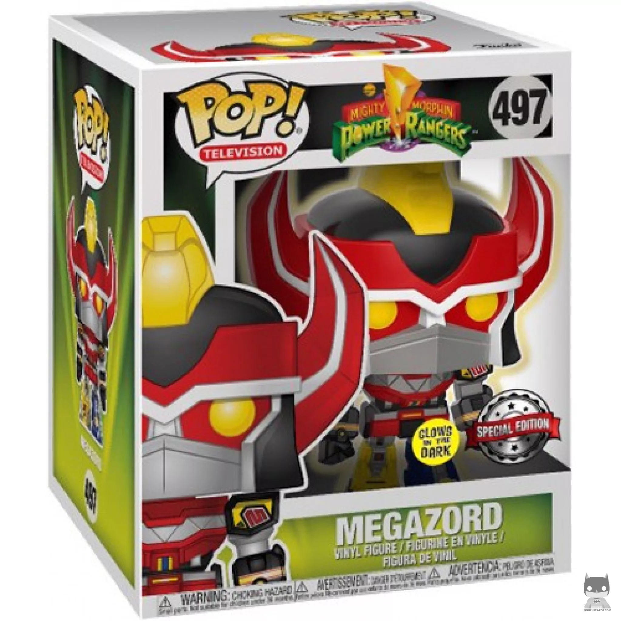 Figura Funko Pop! Megazord (Brilla en la oscuridad) (Supersized) en su caja