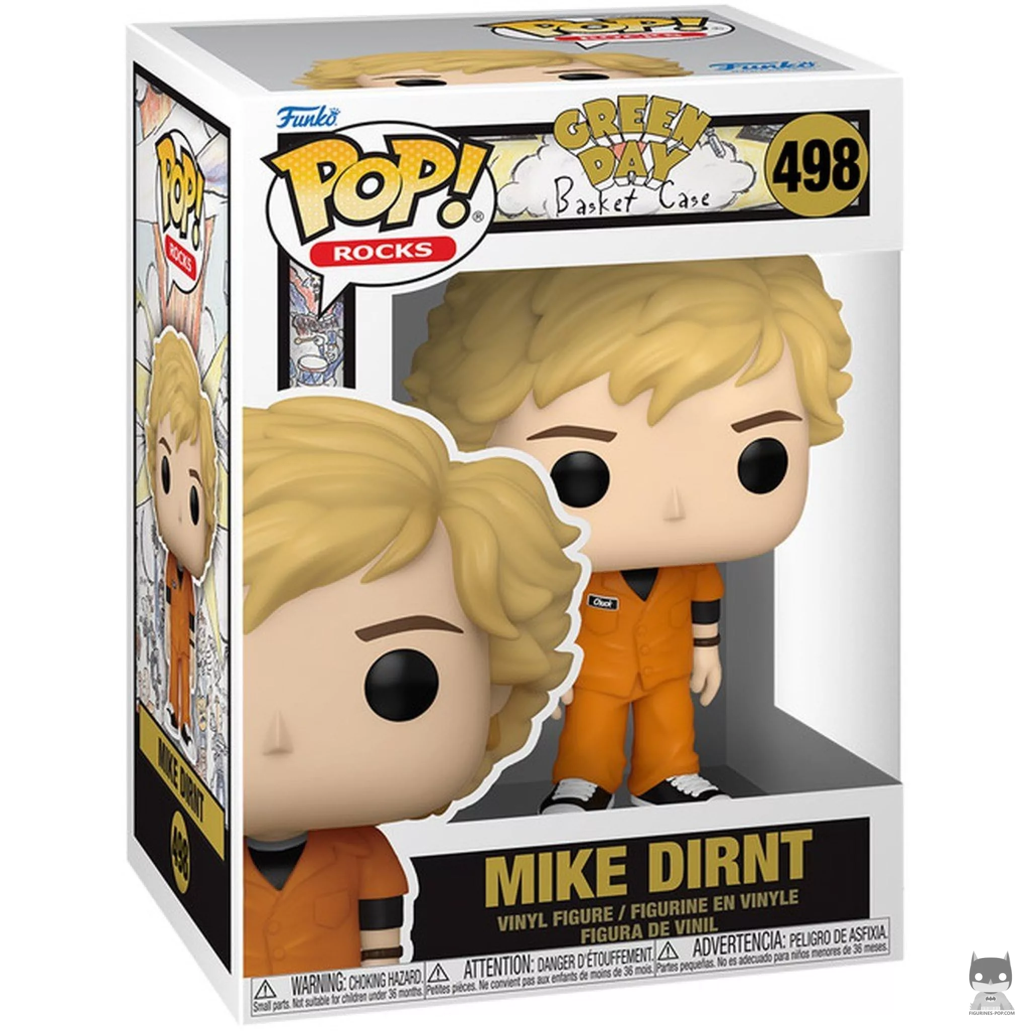 Figura Funko Pop! Mike Dirnt (Basket Case) en su caja