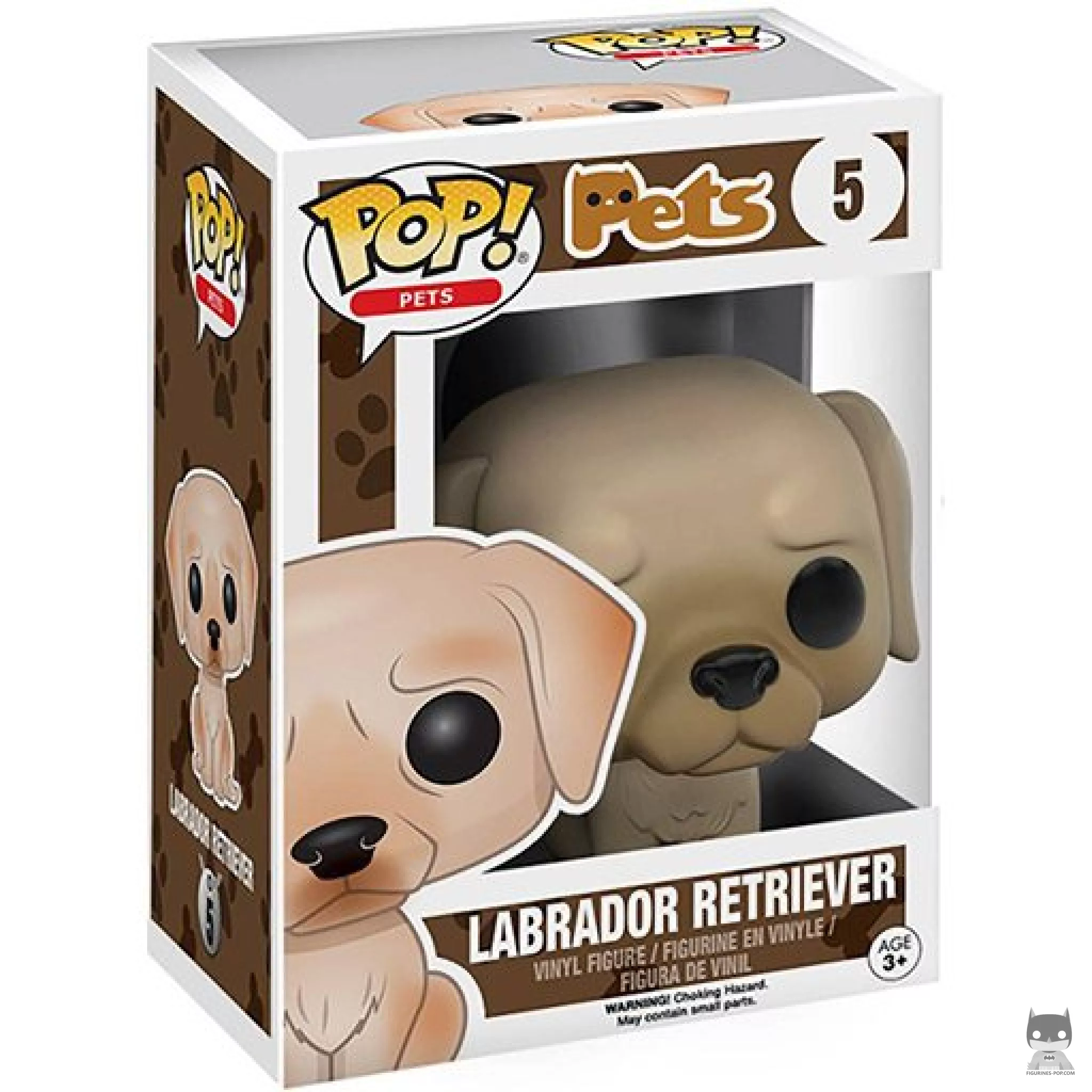 Figura Funko Pop! Labrador retriever en su caja