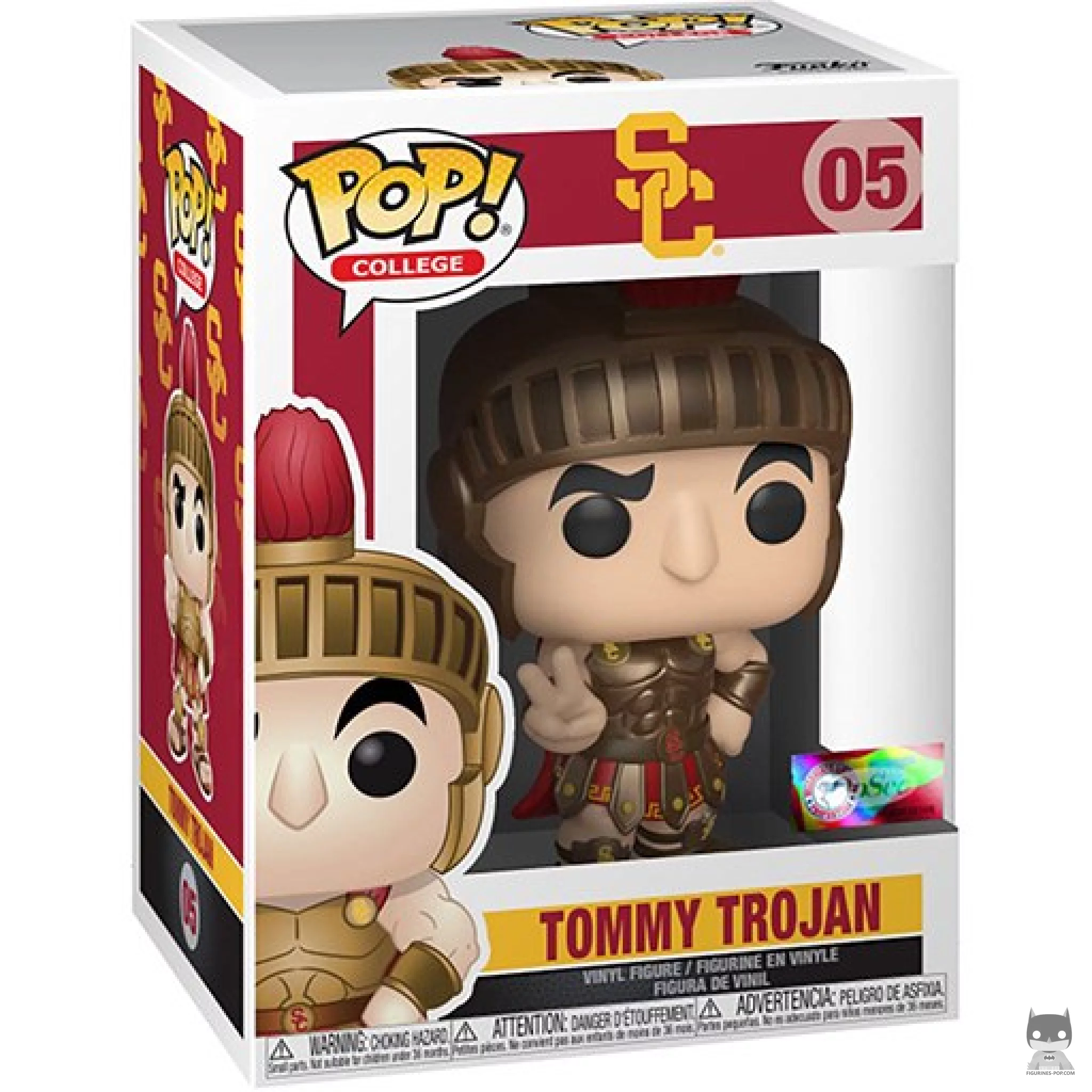 Figura Funko Pop! Tommy Trojan (SC) en su caja