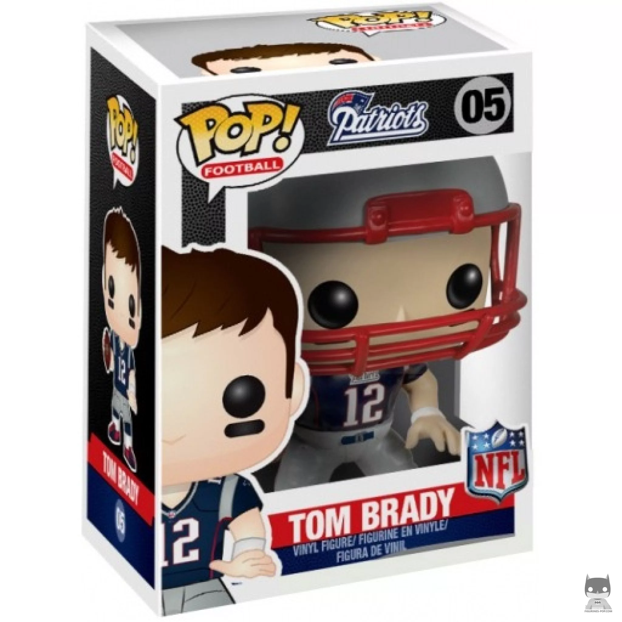 Figura Funko Pop! Tom Brady en su caja