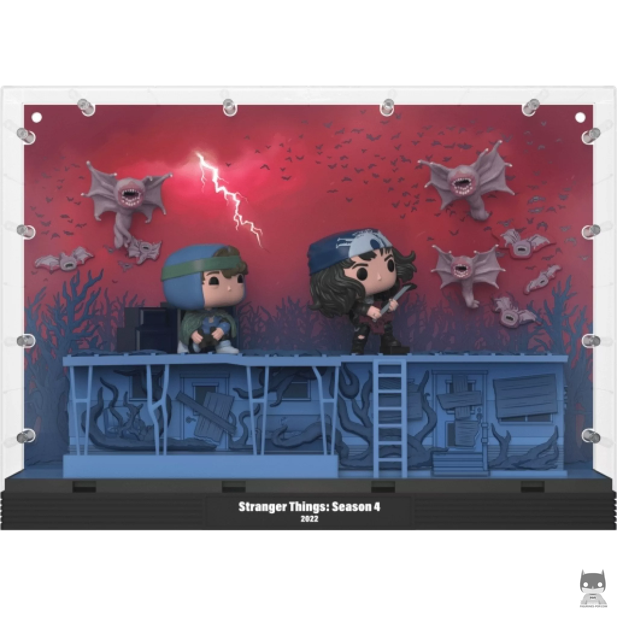 Figura Funko Pop! Fase tres: Dustin, Eddie & Demomurciélagos (Stranger Things)