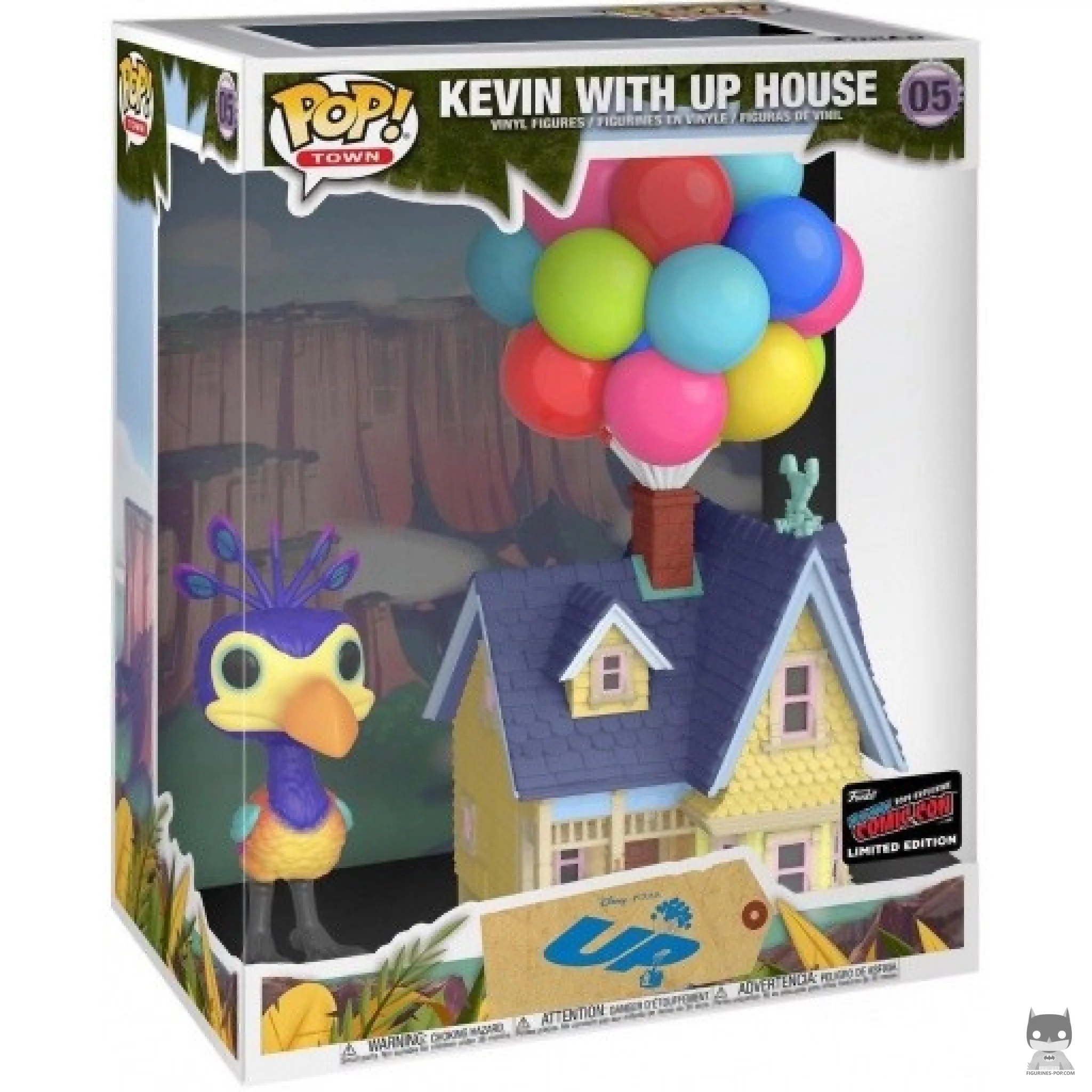 Figura Funko Pop! La casa de Up con Kevin en su caja