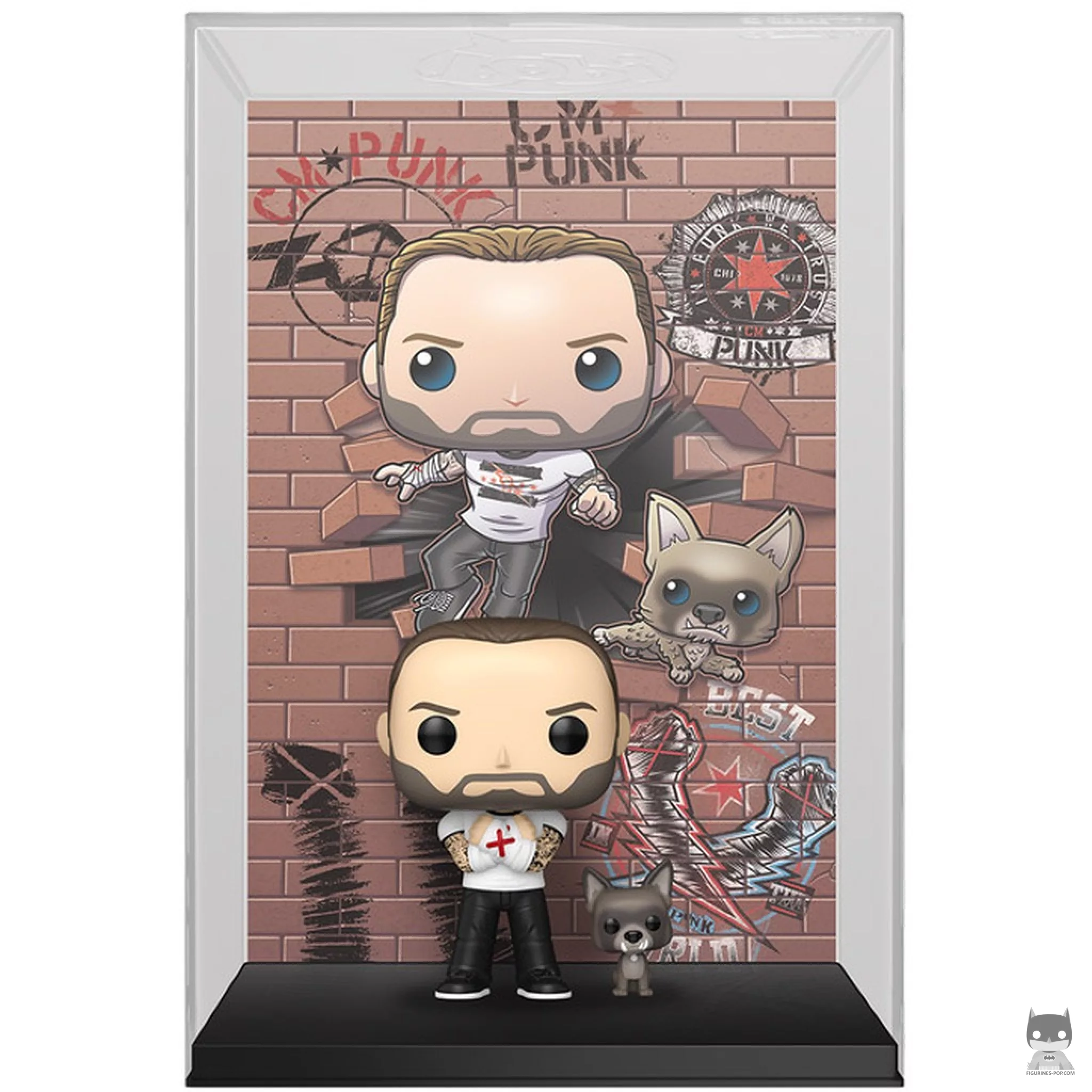 Figura Funko Pop! CM Punk y Larry (Póster) (WWE)