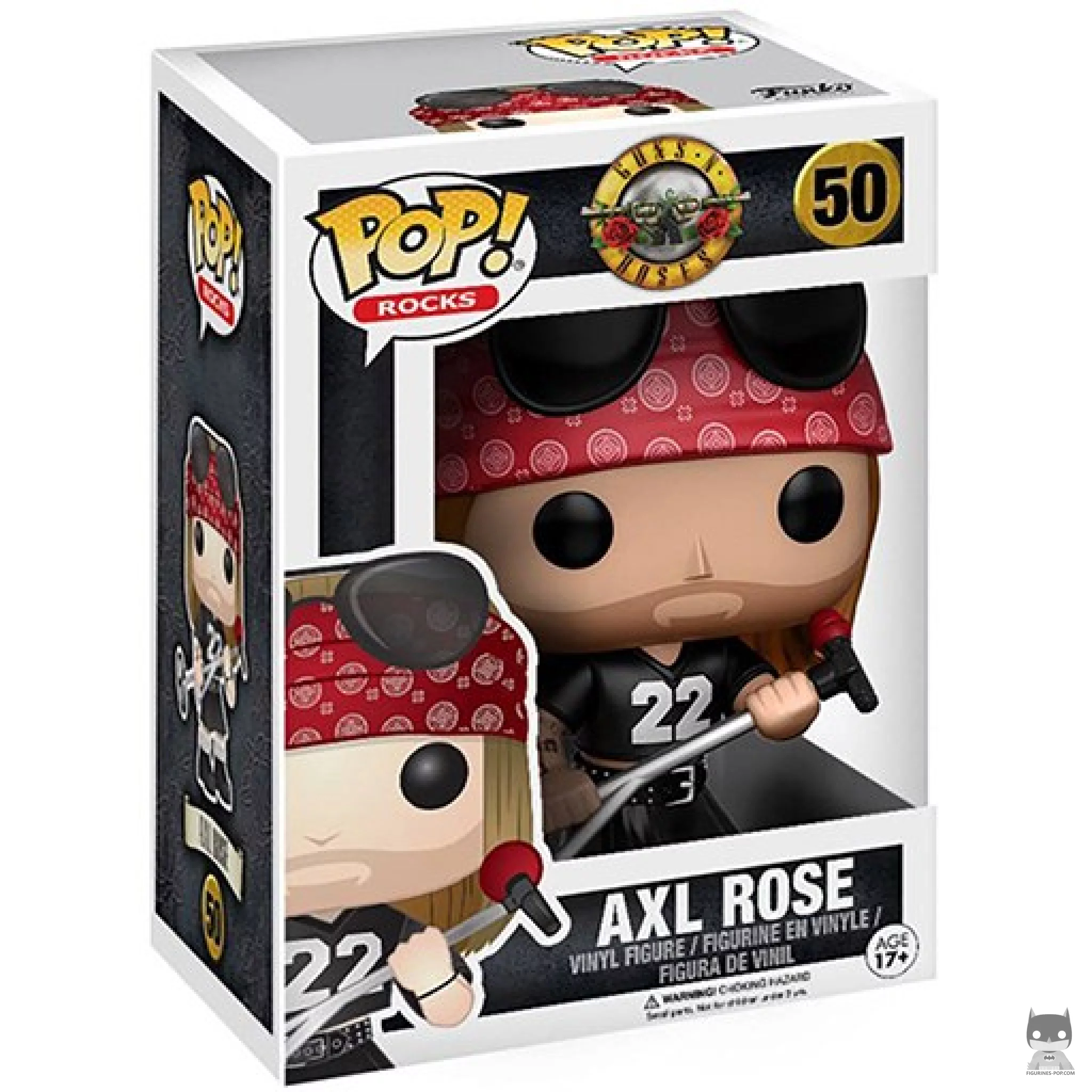 Figura Funko Pop! Axl Rose en su caja