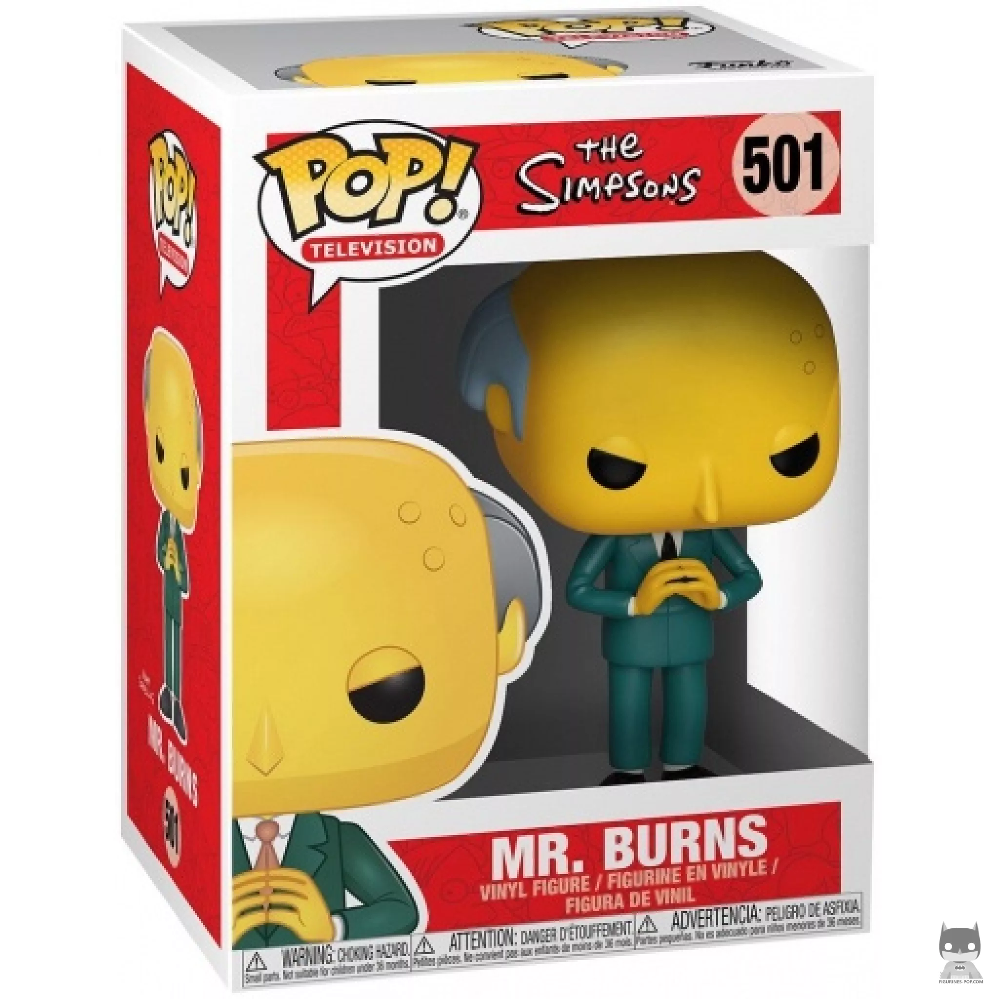 Figura Funko Pop! Señor Burns en su caja
