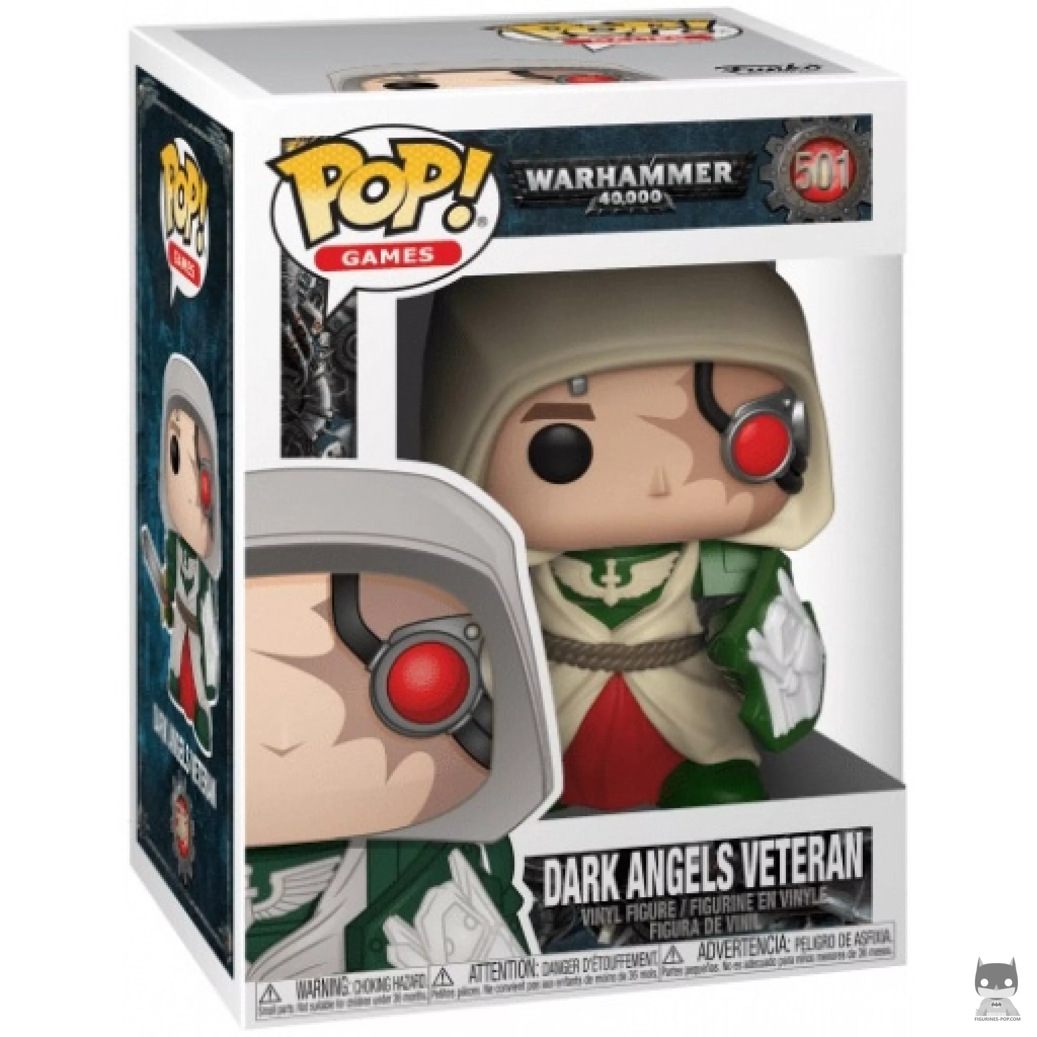 Figura Funko Pop! Veterano de los Ángeles Oscuros en su caja