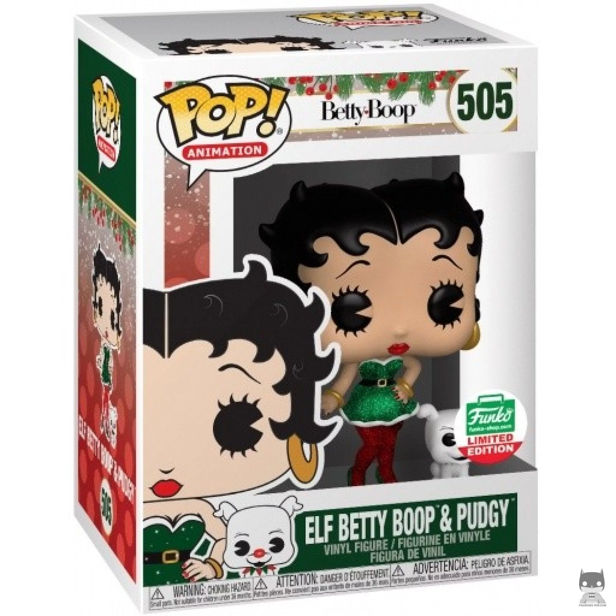 Figura Funko Pop! Betty Boop & Pudgy elfos en su caja