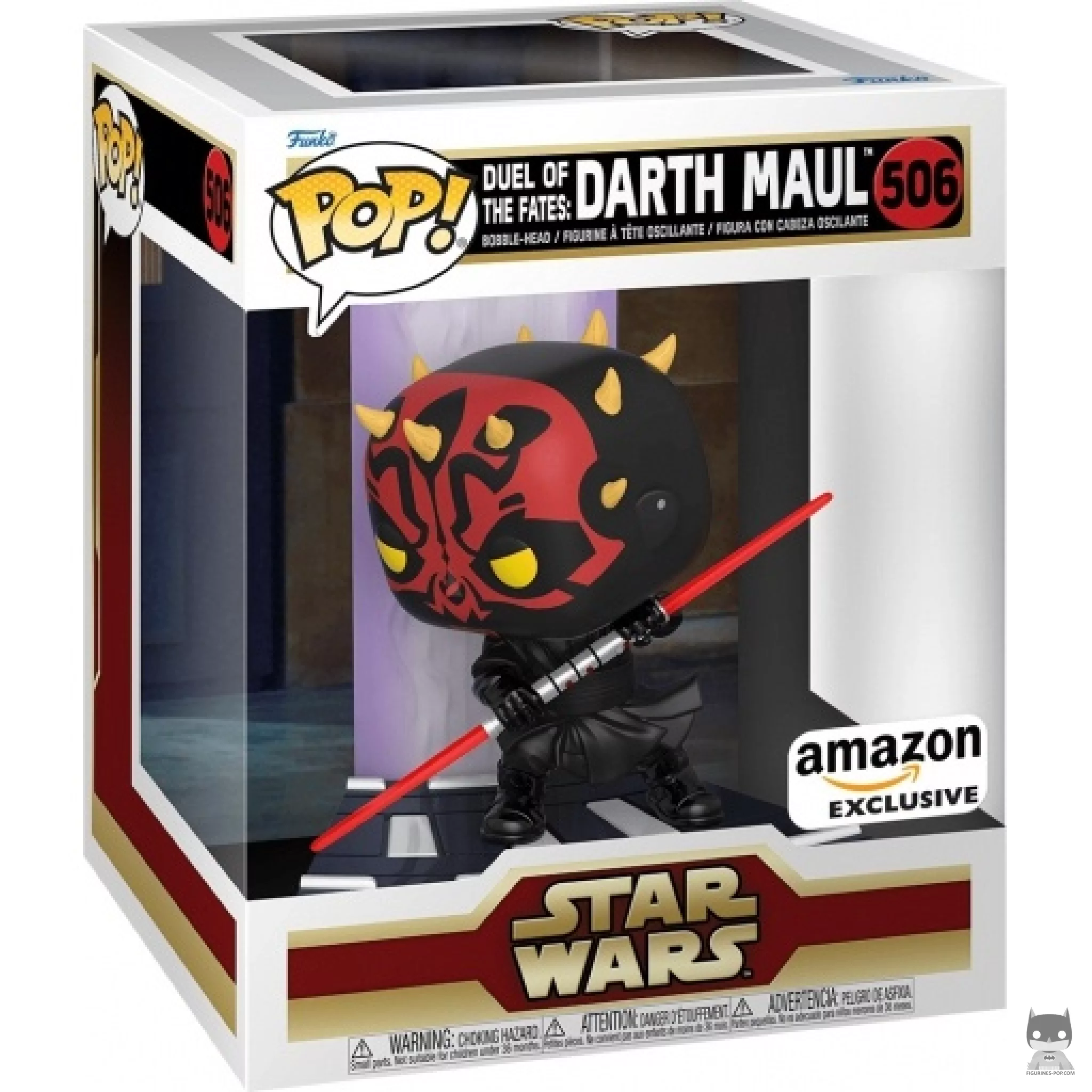 Figura Funko Pop! Duelo de los Destinos: Darth Maul en su caja