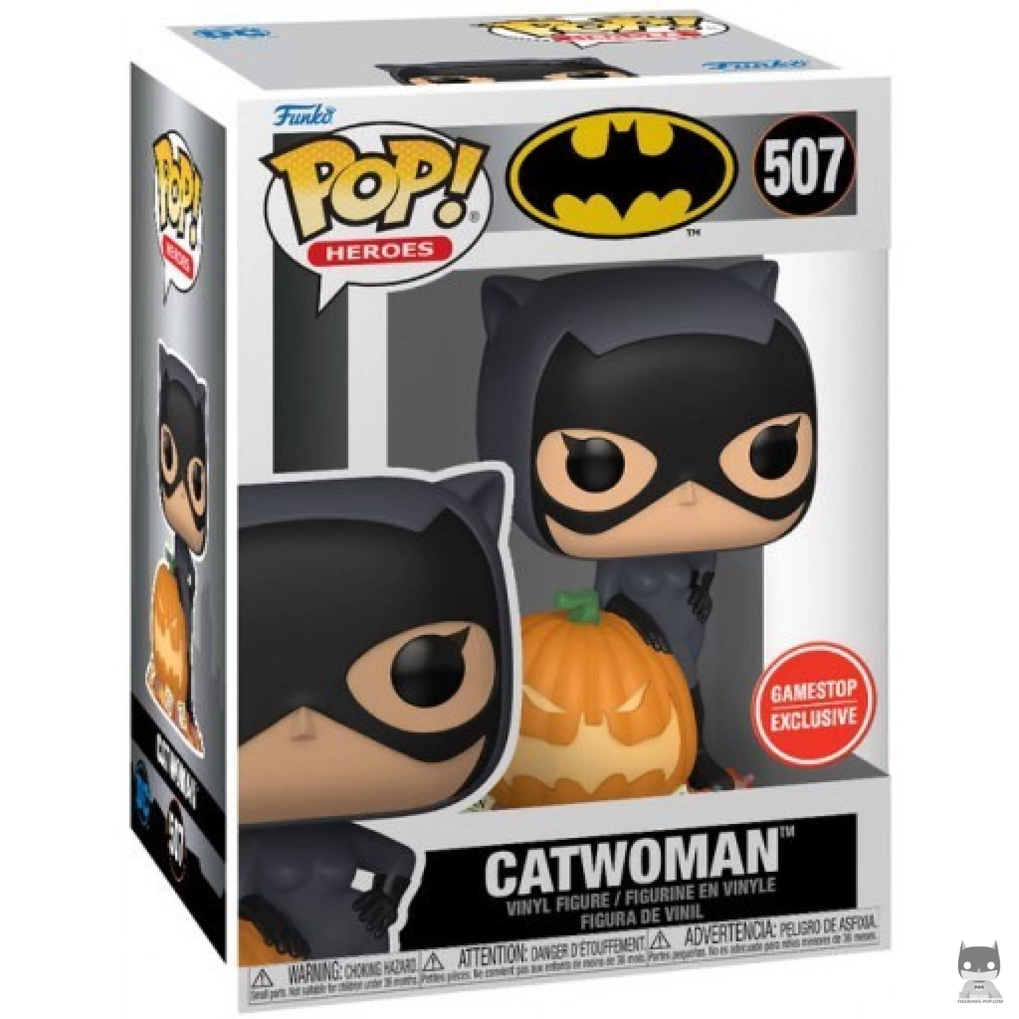 Figura Funko Pop! Catwoman con calabaza en su caja