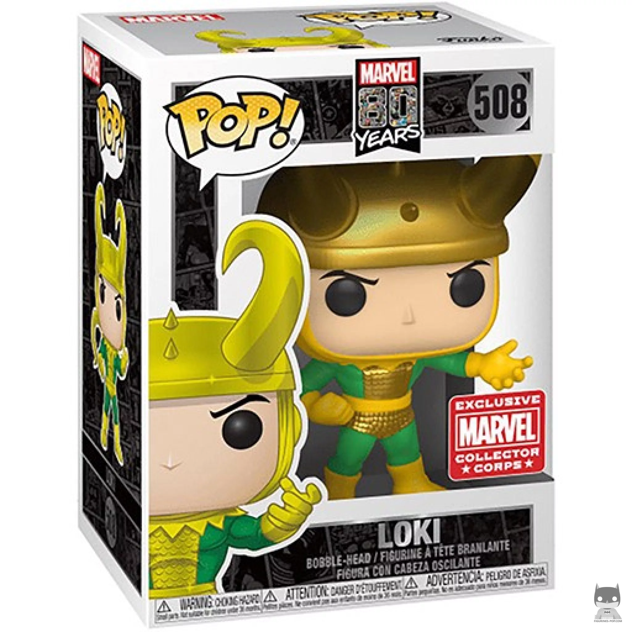 Figura Funko Pop! Loki en su caja