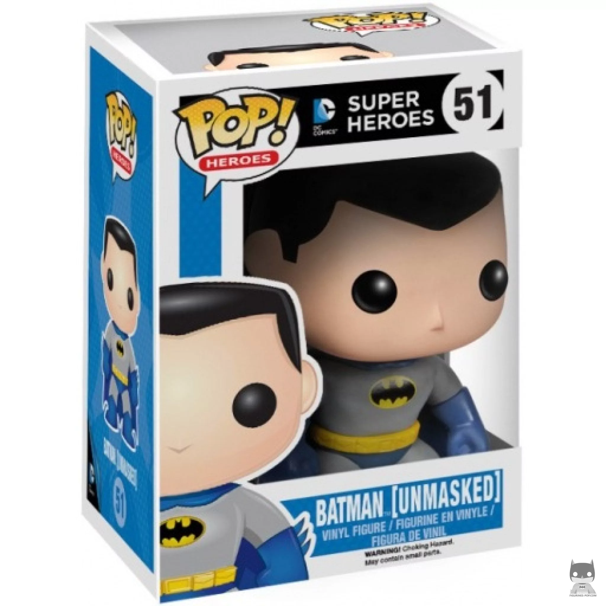 Figura Funko Pop! Batman sin máscara en su caja