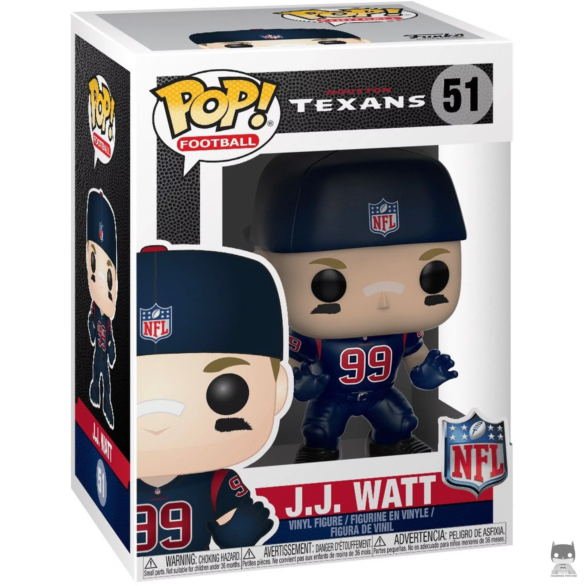 Figura Funko Pop! JJ Watt en su caja