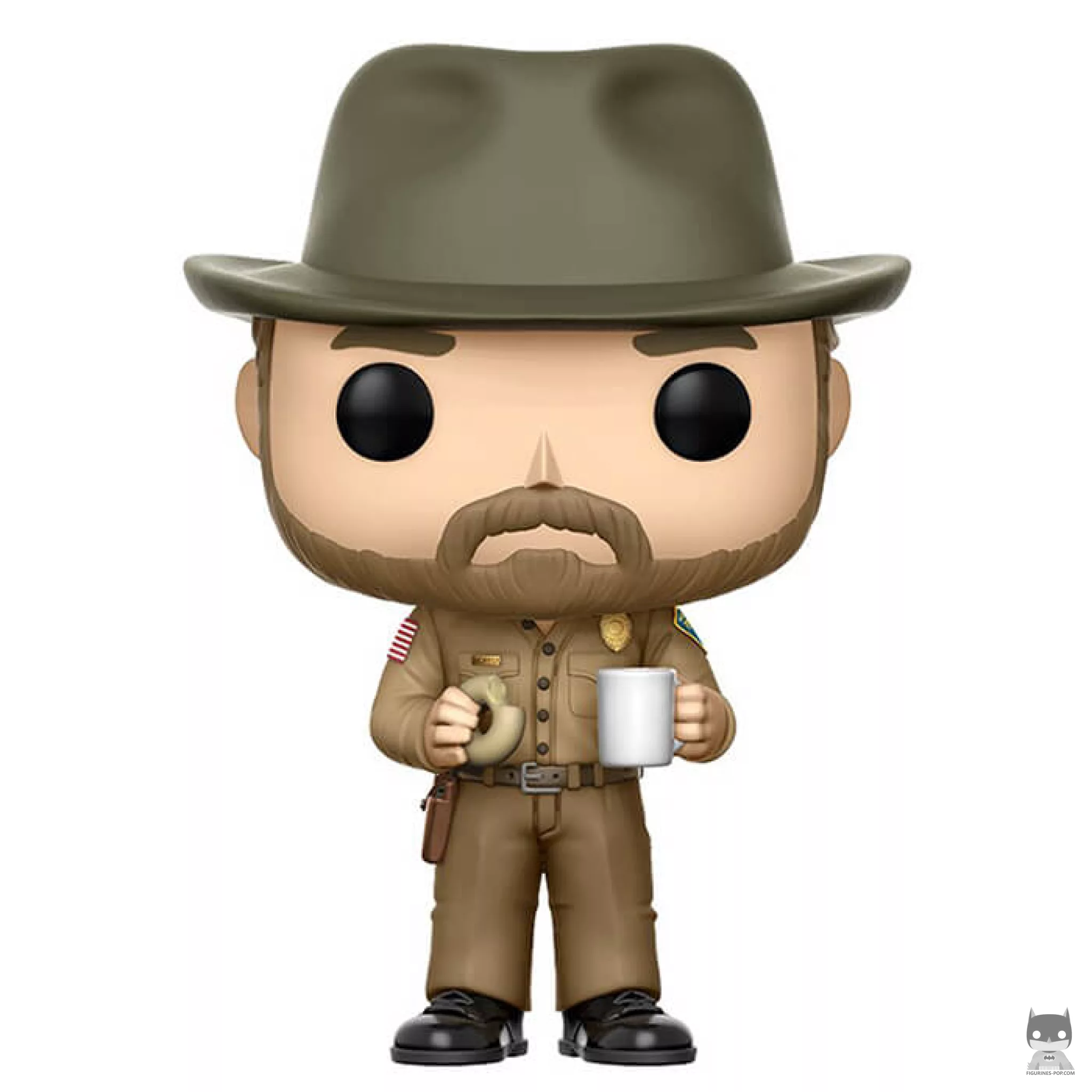 Figura Funko Pop! Jim Hopper con donut (Stranger Things)