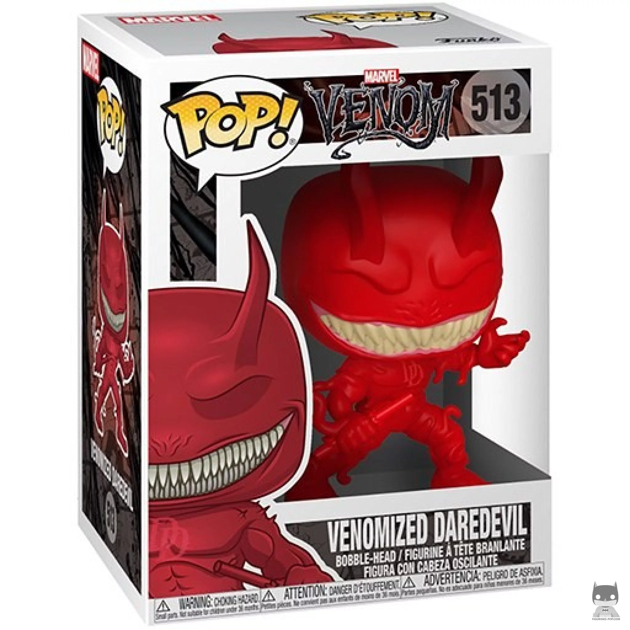 Figura Funko Pop! Daredevil venomizado en su caja