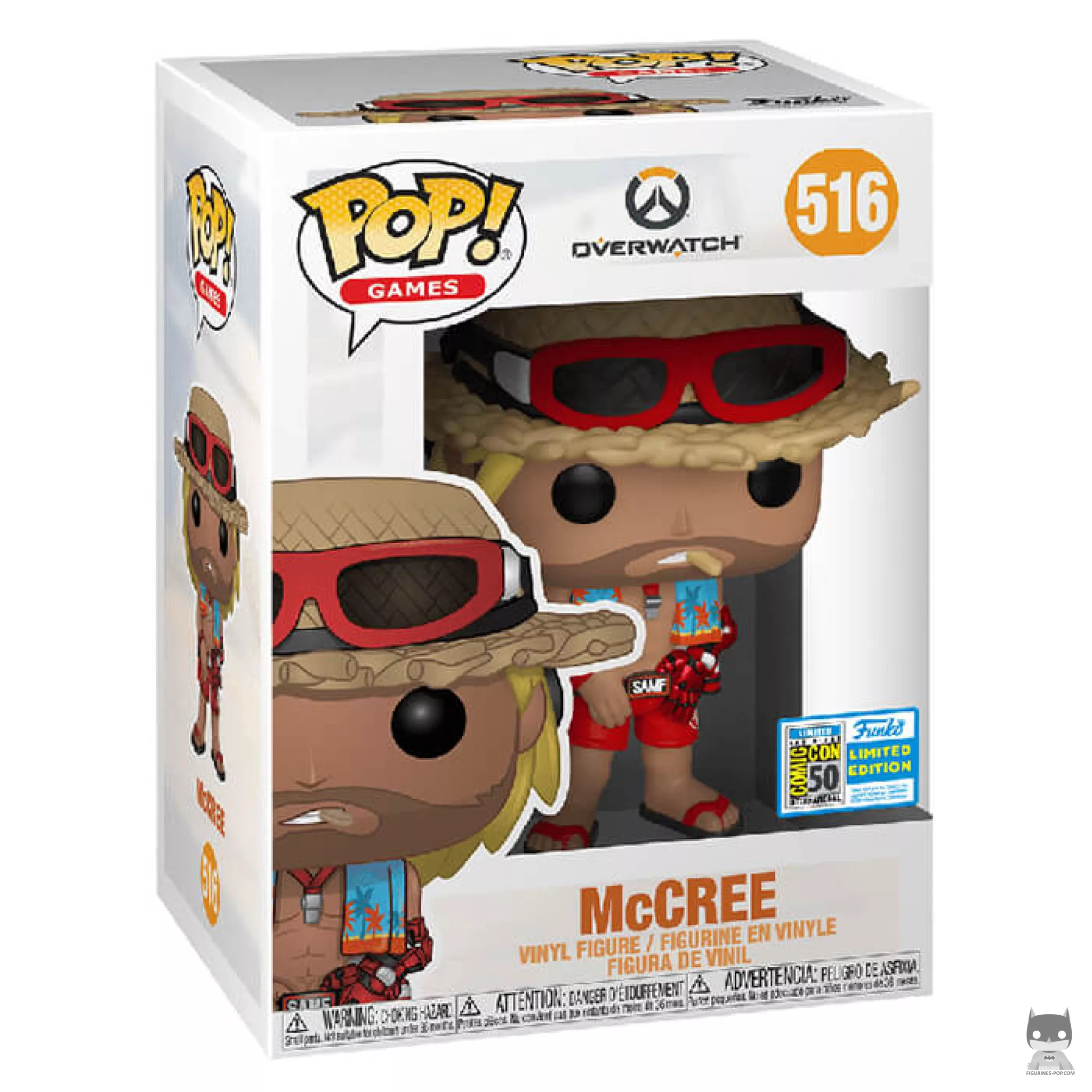 Figura Funko Pop! McCree (Aspecto de verano) en su caja