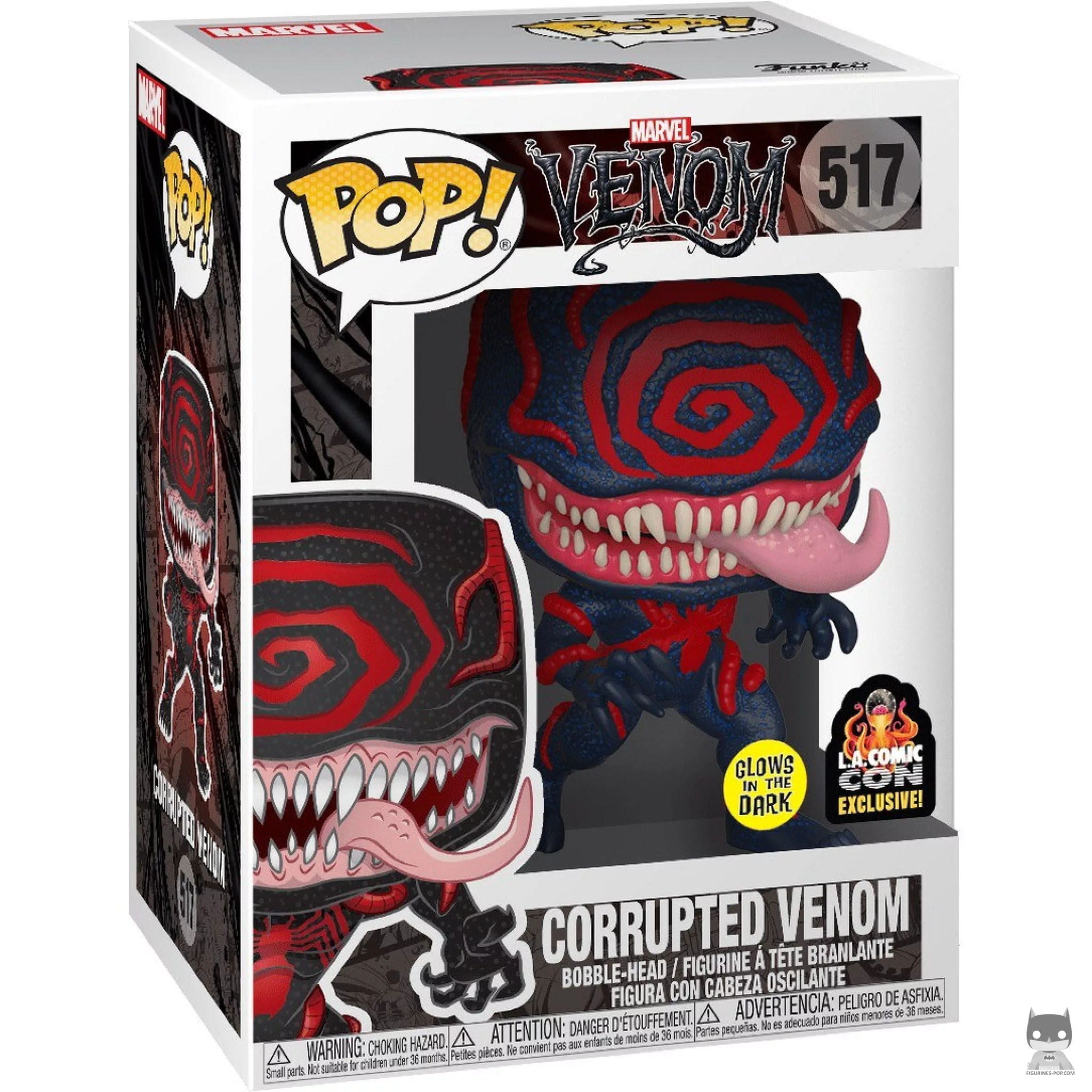 Figura Funko Pop! Venom corrompido en su caja