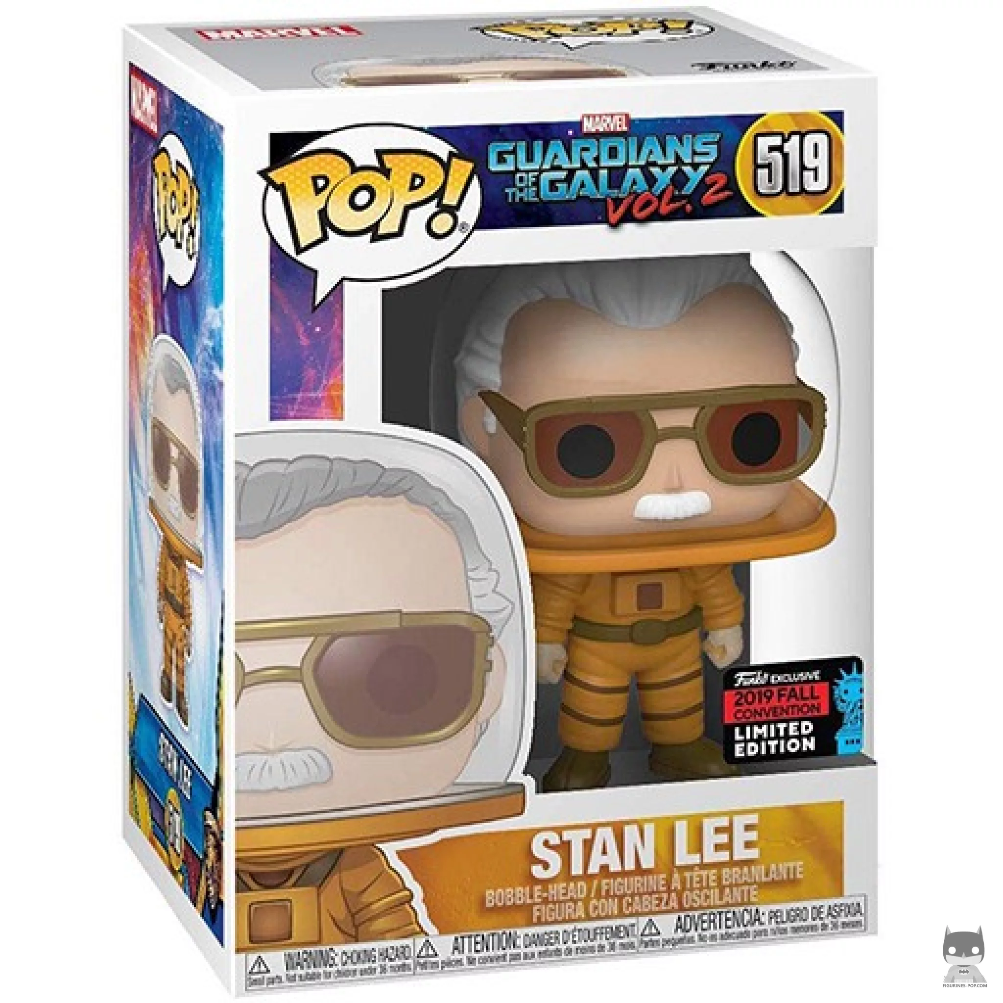 Figura Funko Pop! Stan Lee astronauta en su caja