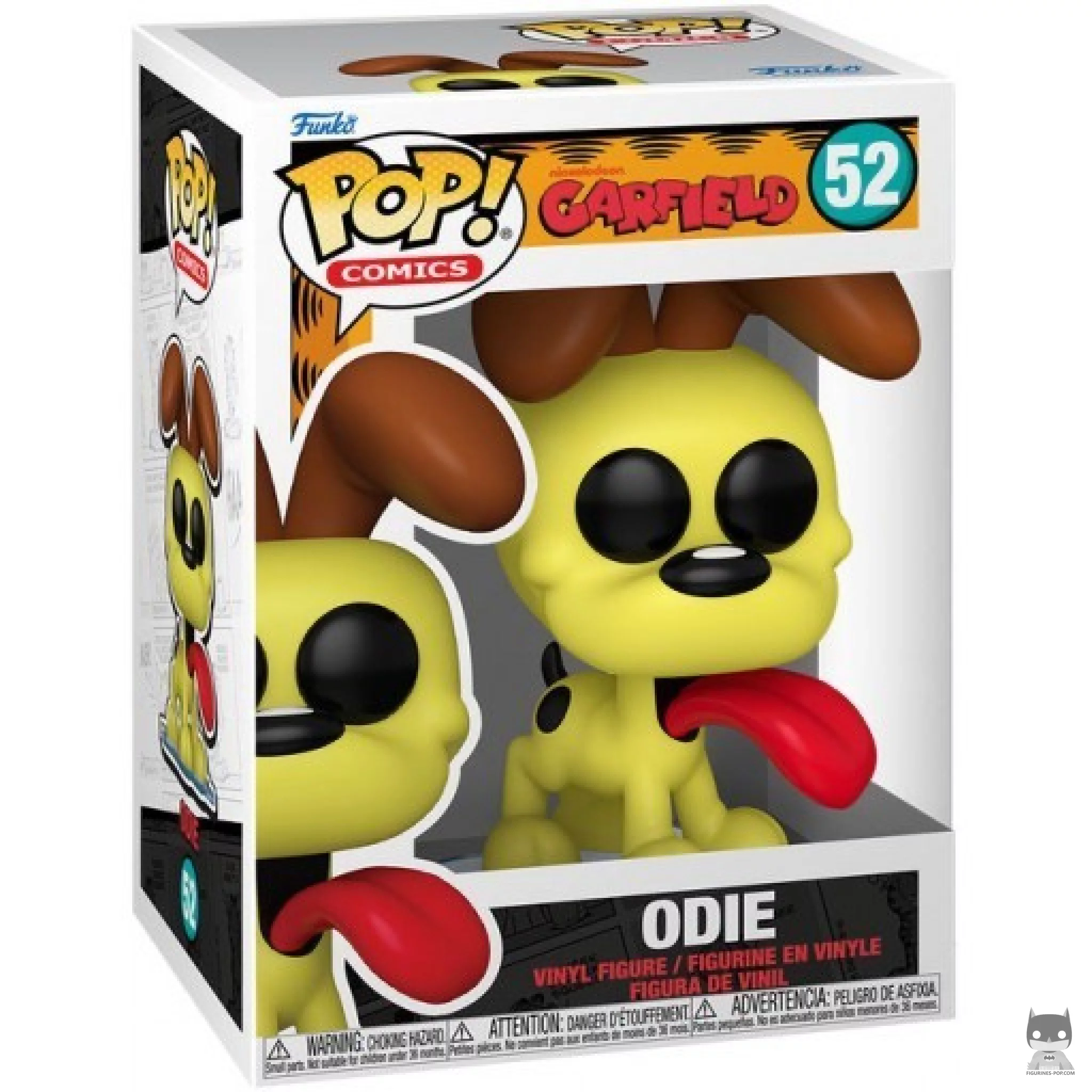 Figura Funko Pop! Odie en su caja
