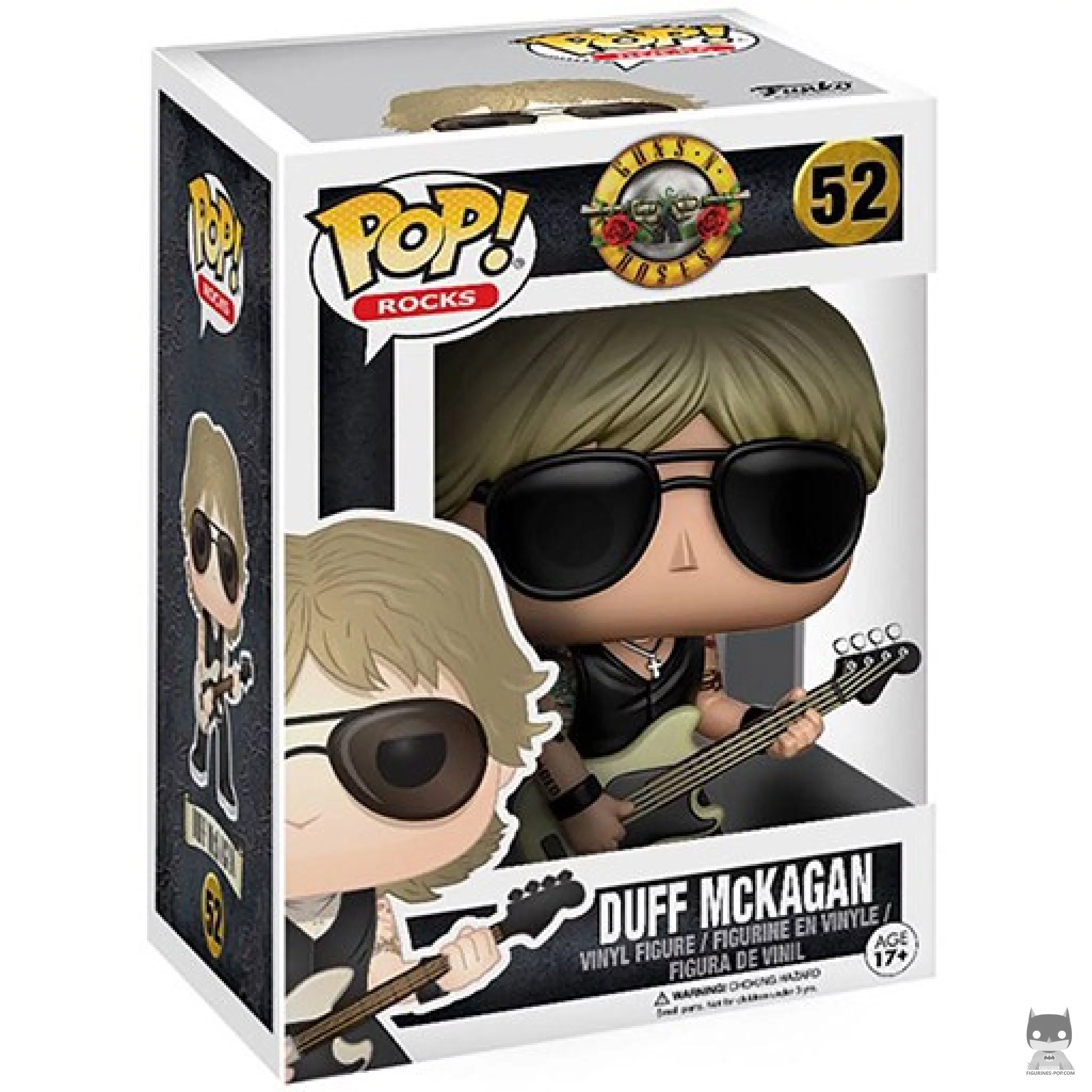 Figura Funko Pop! Duff Mckagan en su caja