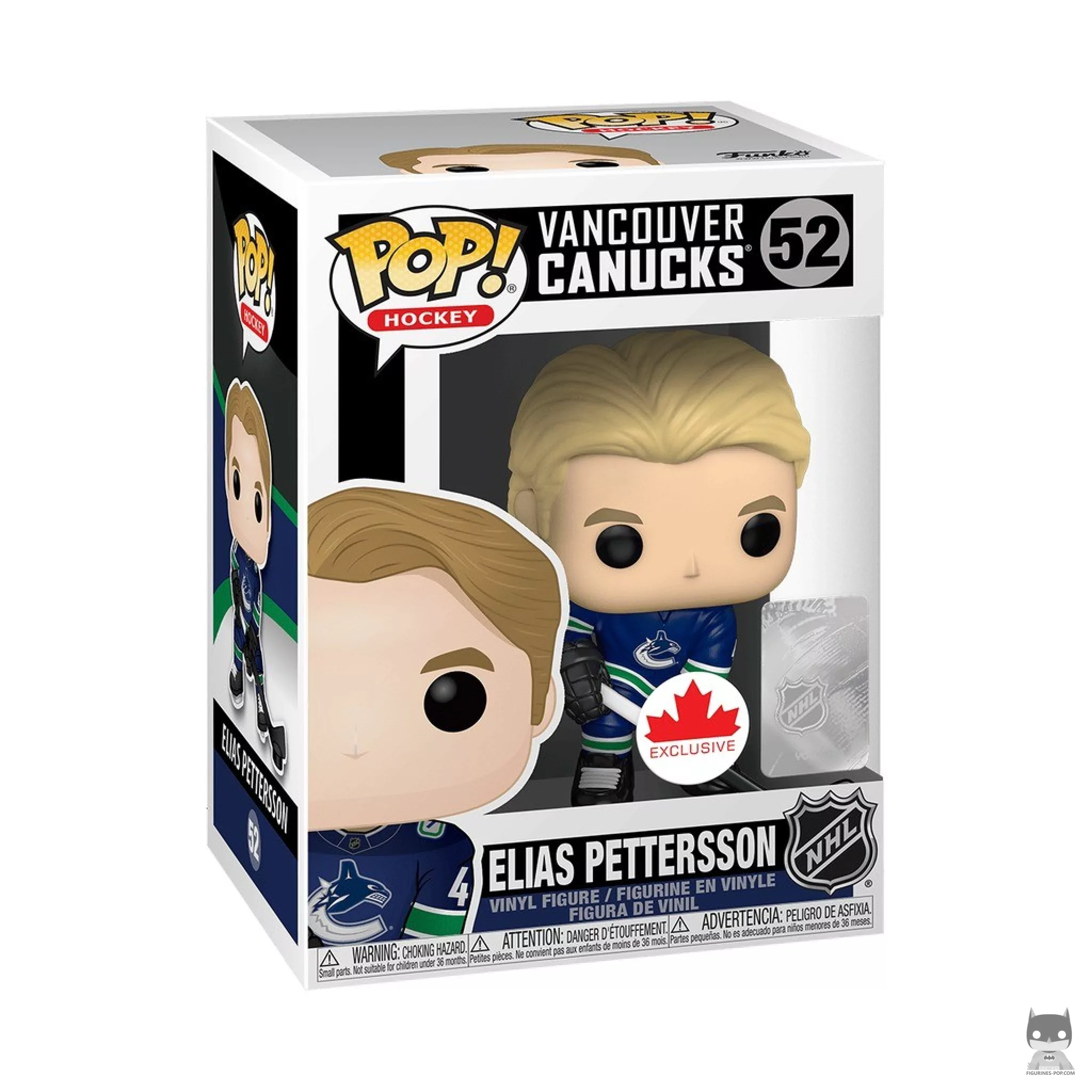 Figura Funko Pop! Elias Pettersson en su caja