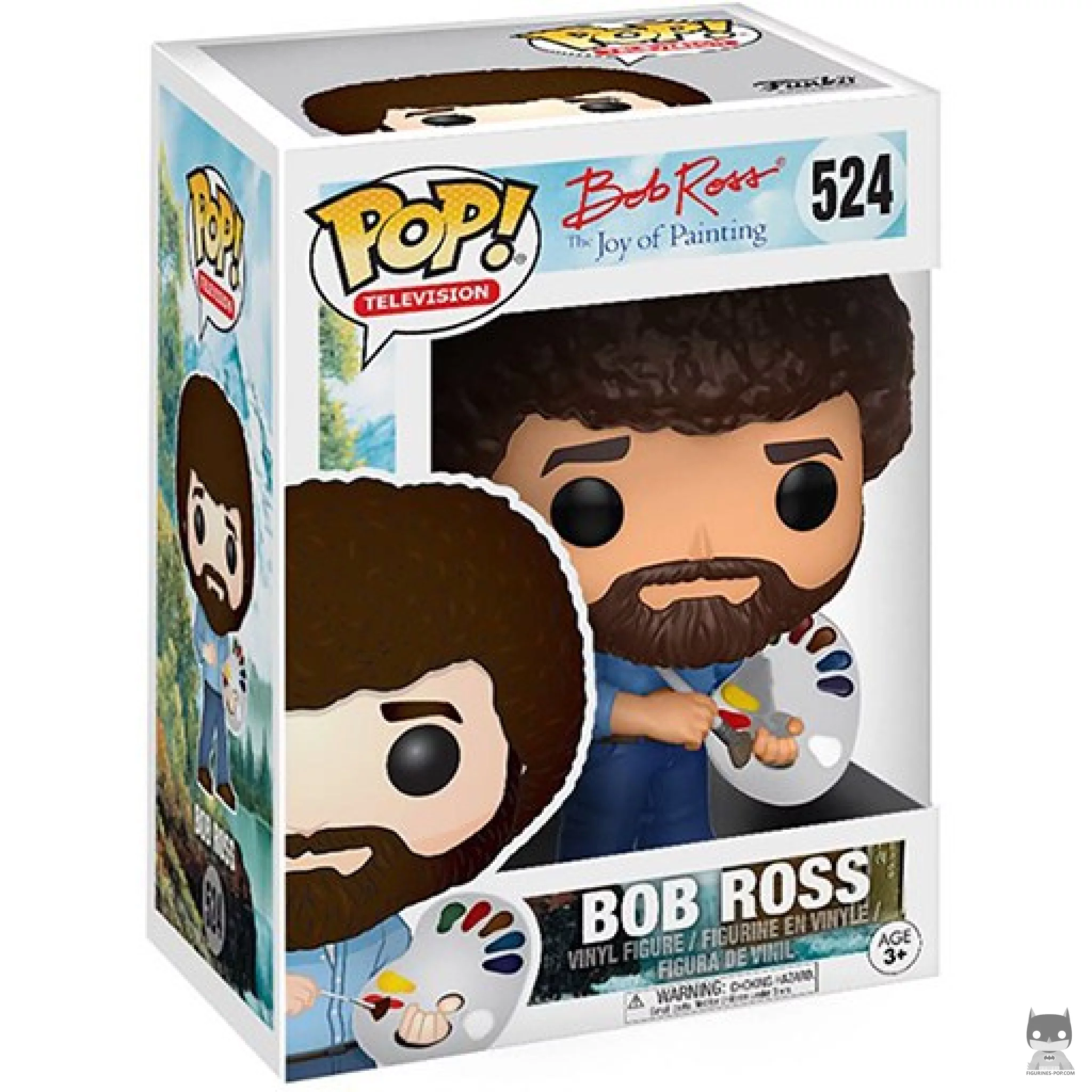 Figura Funko Pop! Bob Ross en su caja
