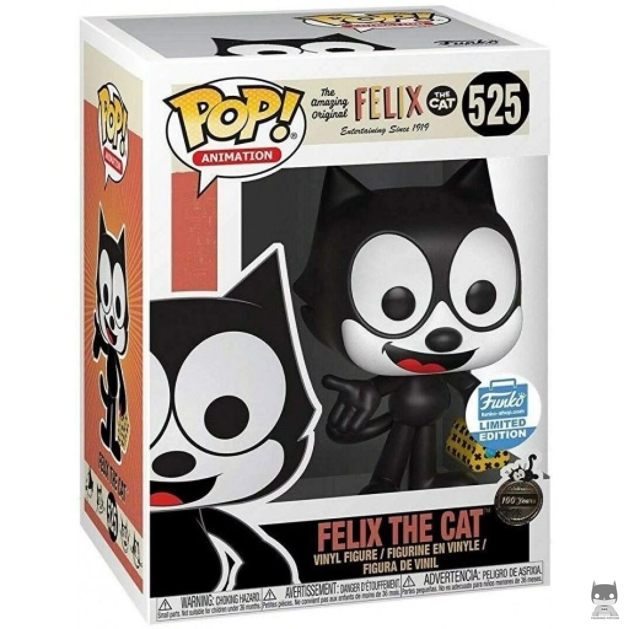 Figura Funko Pop! El gato Félix con bolsa en su caja