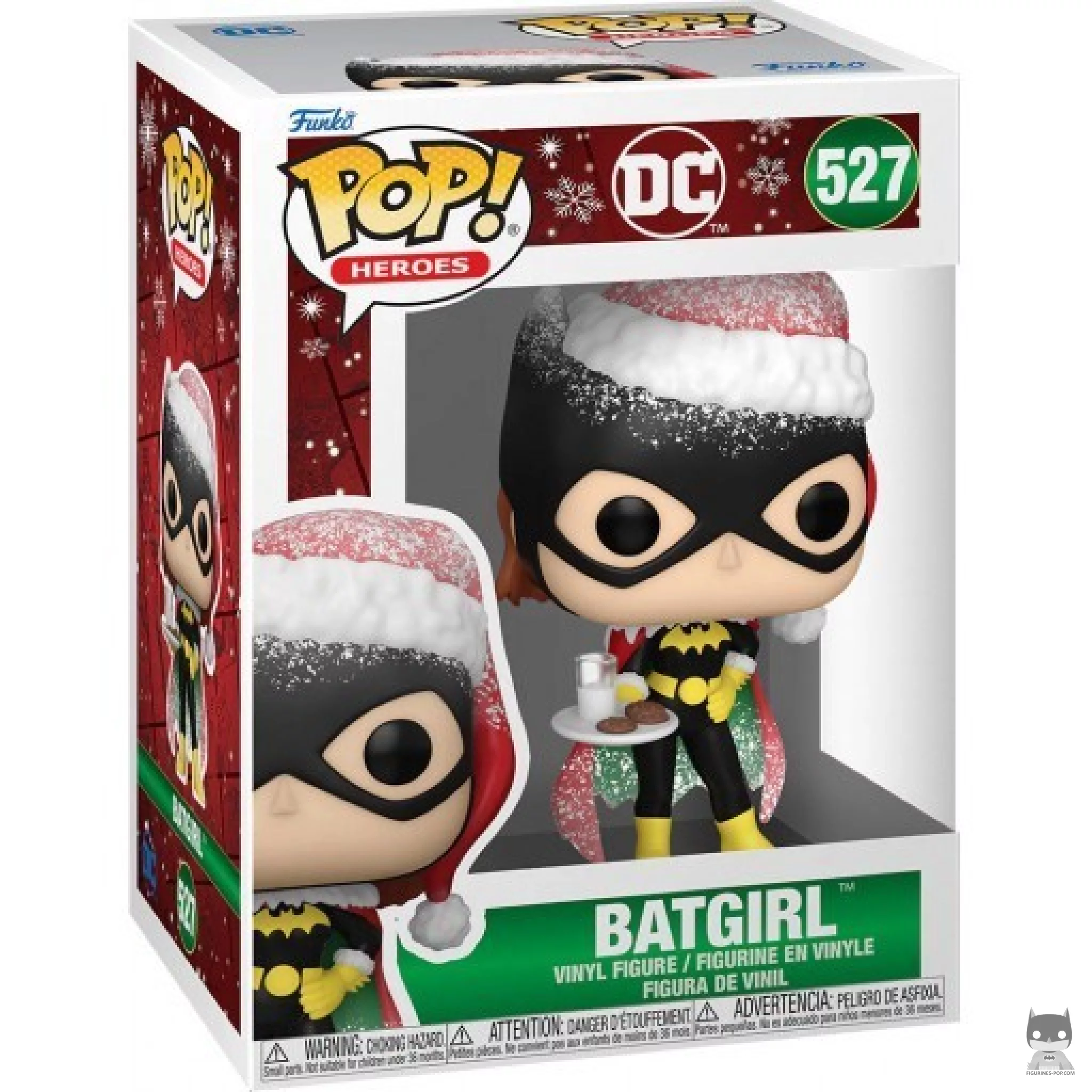 Figura Funko Pop! Batgirl con galletas y leche (Navidad) en su caja