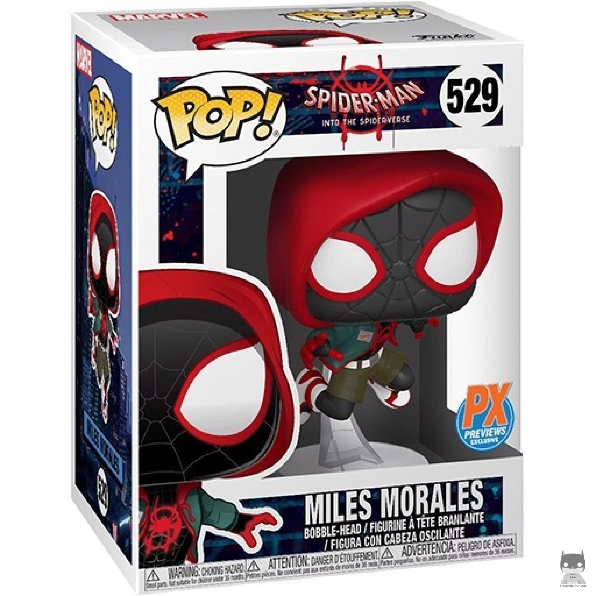 Figura Funko Pop! Miles Morales en su caja