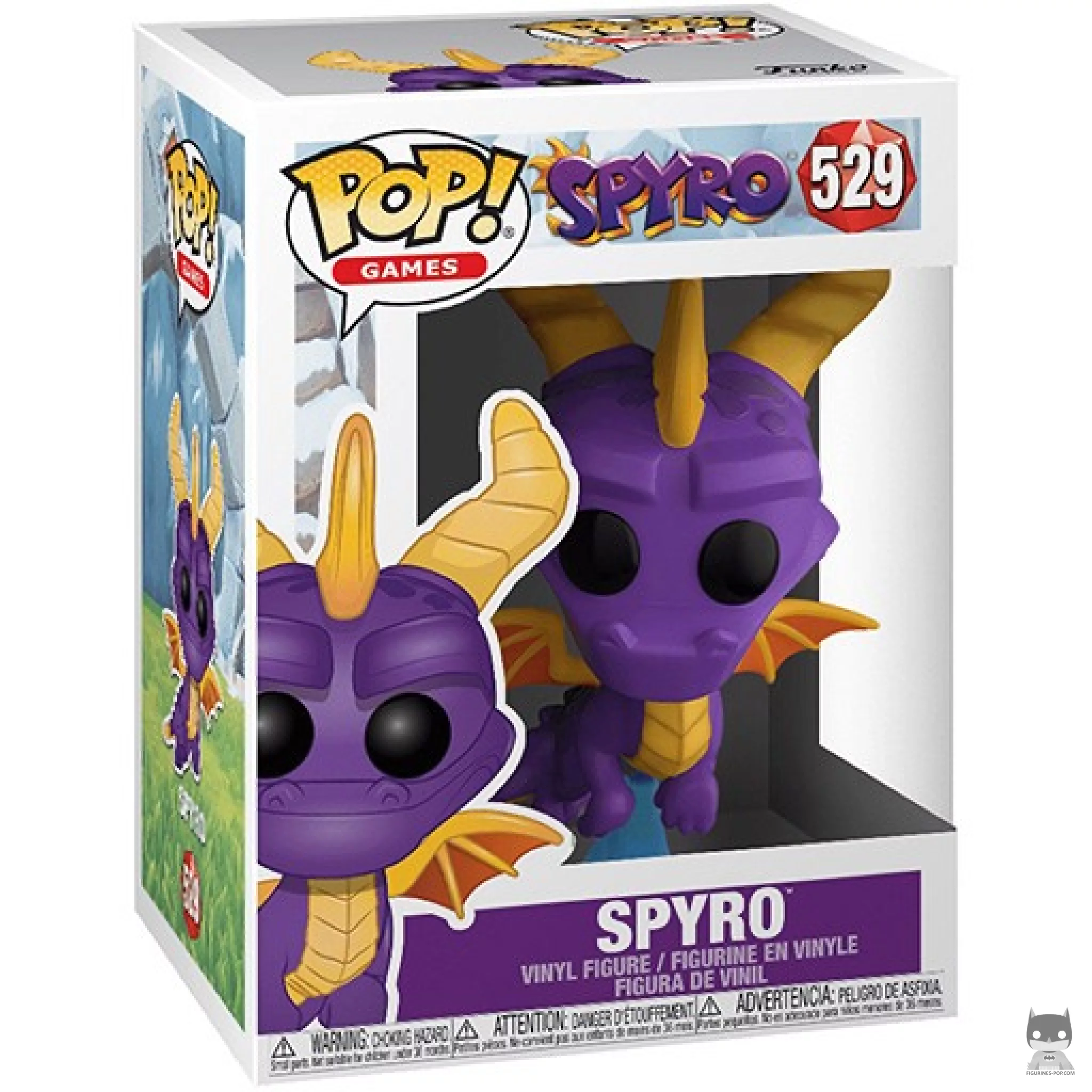 Figura Funko Pop! Spyro en su caja