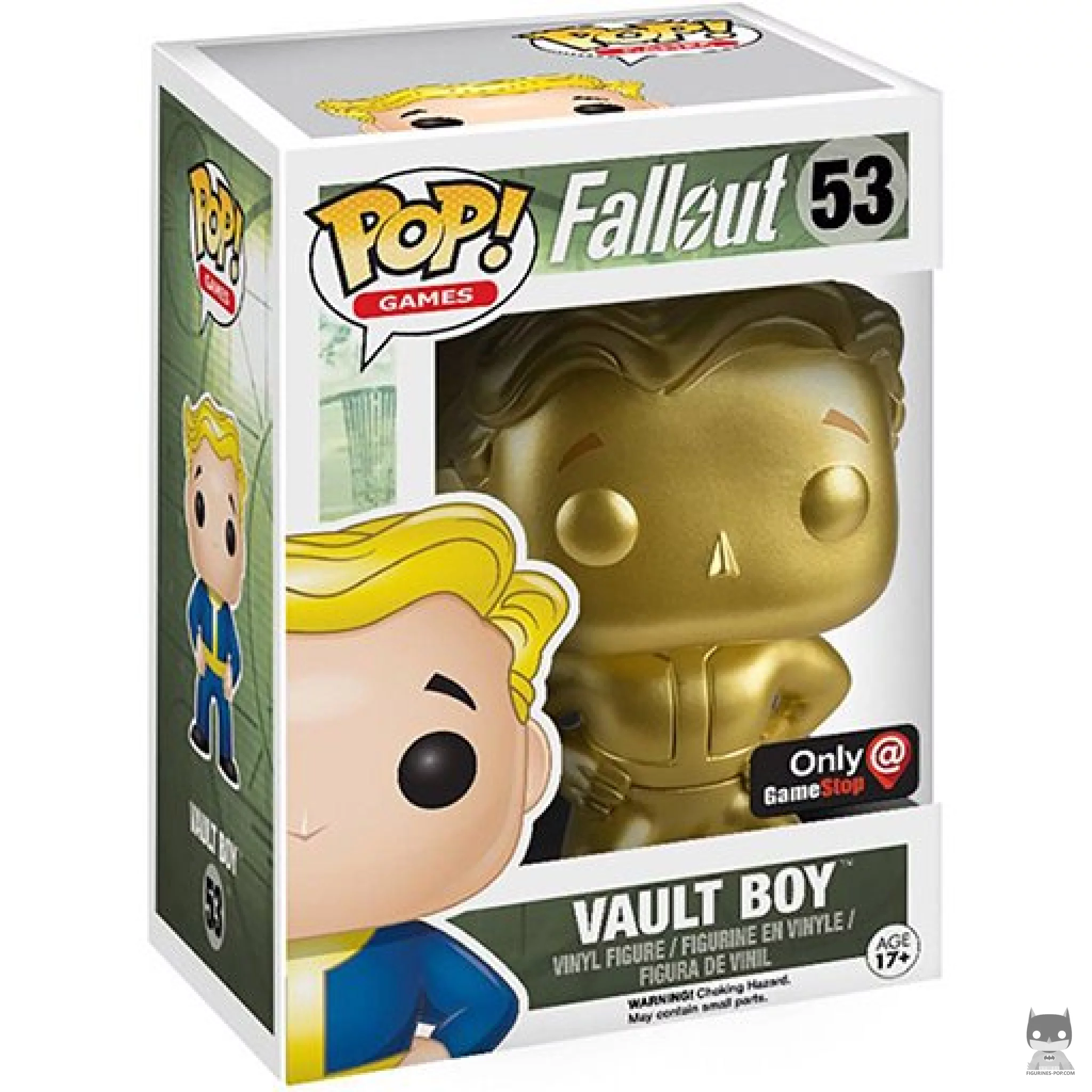 Figura Funko Pop! Vault Boy (Dorado) en su caja